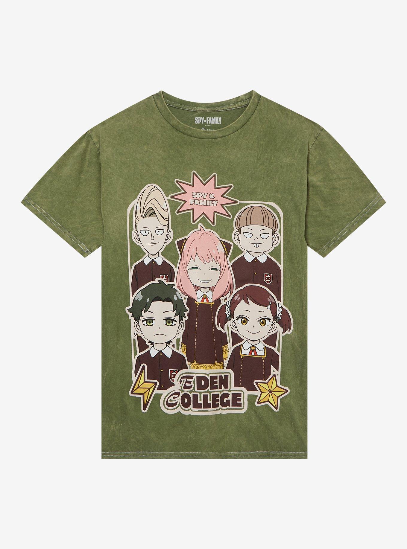 Spy X Family Anya Group Green Wash Girls T-Shirt | Trending Graphic Tee For Fans