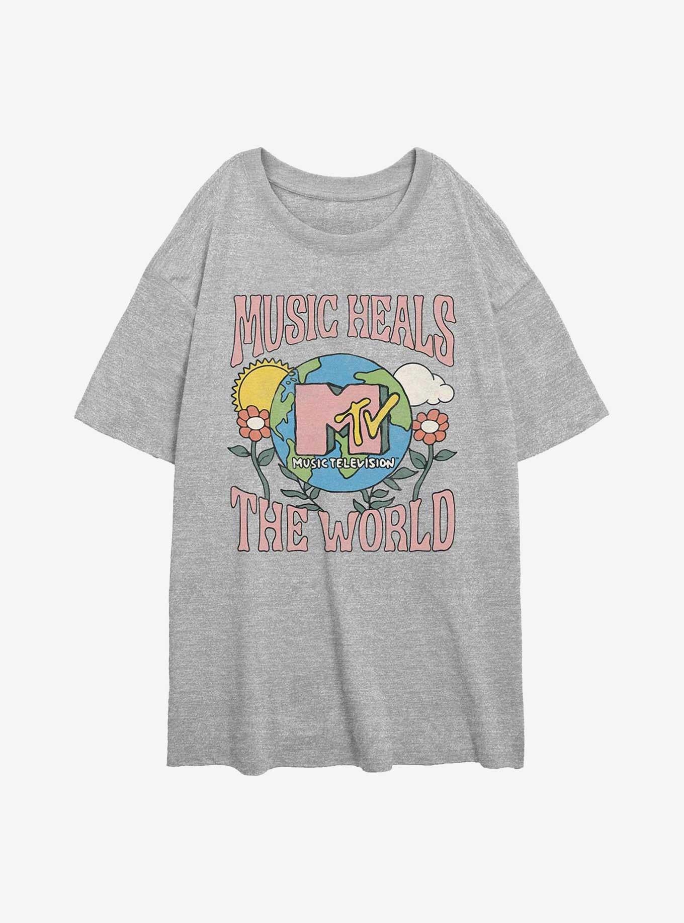 MTV Music Heals Girls Oversized T-Shirt | Trending Graphic Tee For Fans
