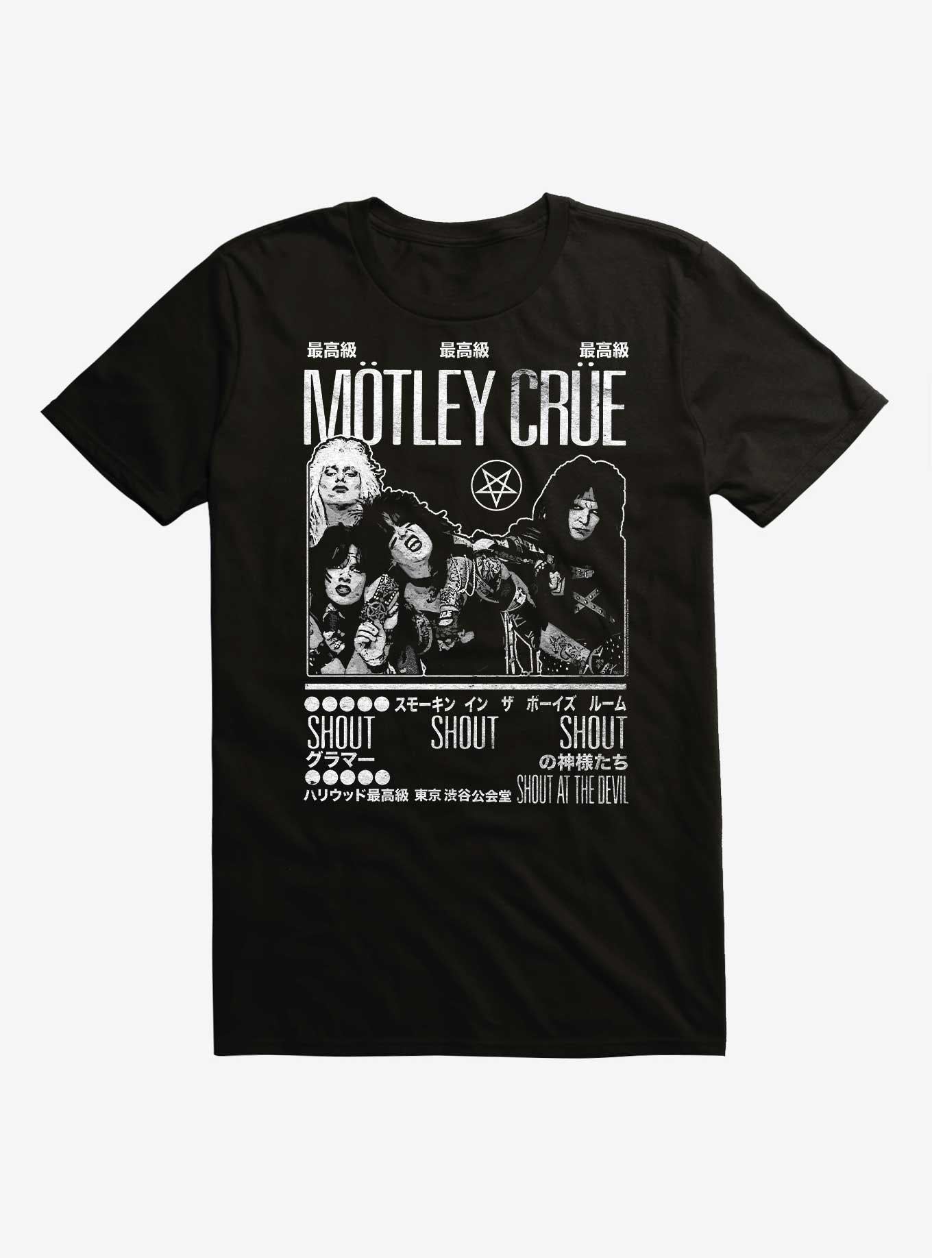 Motley Crue Shout Shout Shout Tokyo T-Shirt | Trending Graphic Tee For Fans