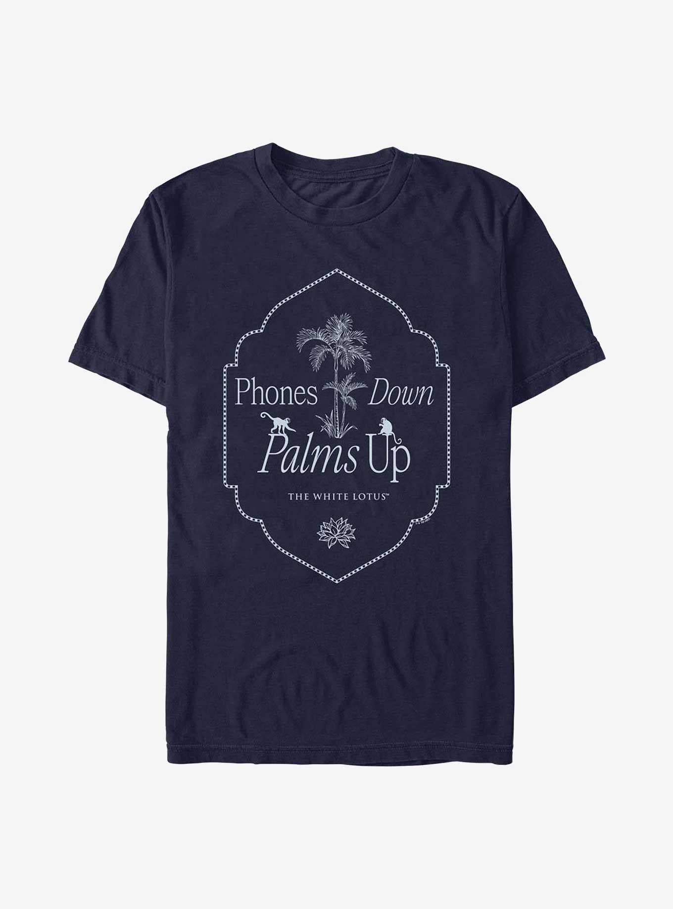 The White Lotus Phones Down Palms Up T-Shirt | Trending Graphic Tee For Fans
