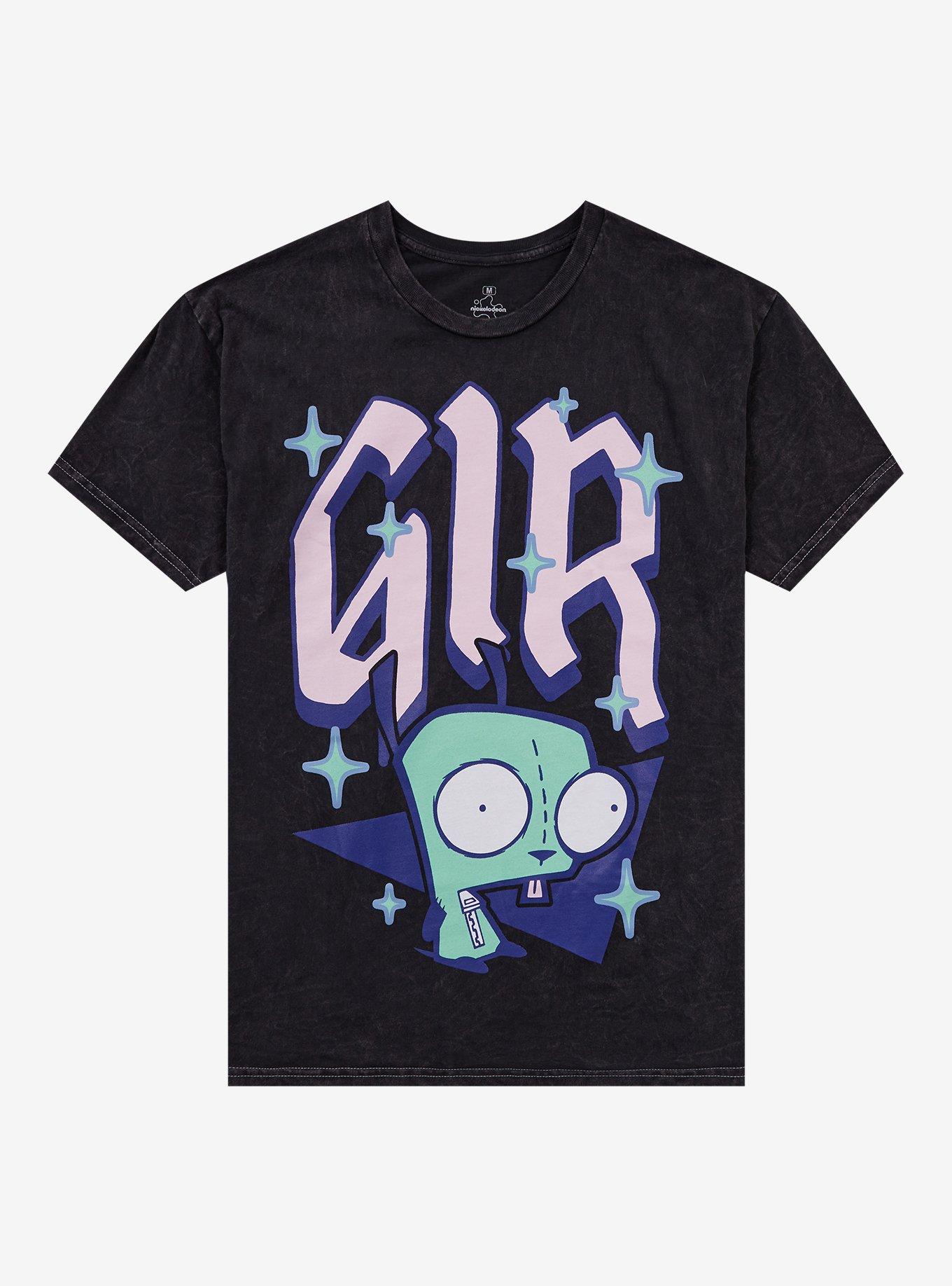 Invader Zim GIR Sparkle Dark Wash T-Shirt | Trending Graphic Tee For Fans