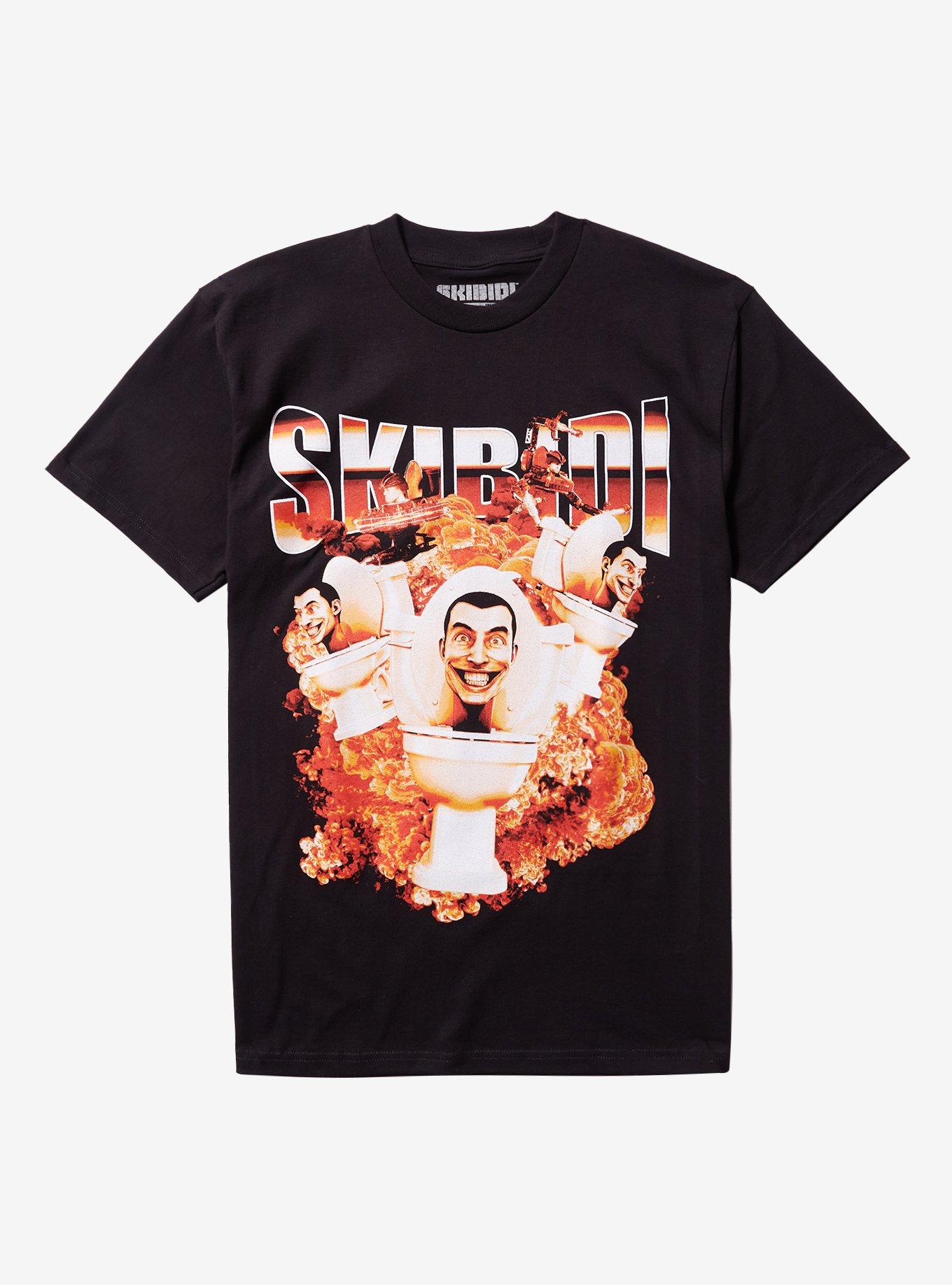 Skibidi Toilet Explosion T-Shirt | Trending Graphic Tee For Fans