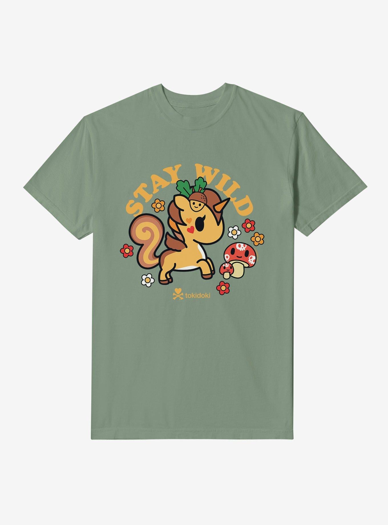 Tokidoki Stay Wild Unicorno Garment Dye T-Shirt | Trending Graphic Tee For Fans