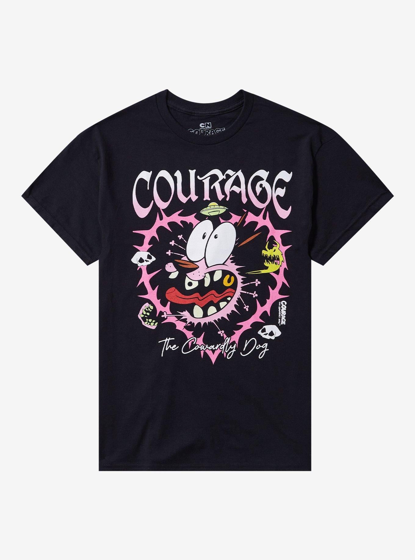 Courage The Cowardly Dog Spike Heart Girls T-Shirt | Trending Graphic Tee For Fans