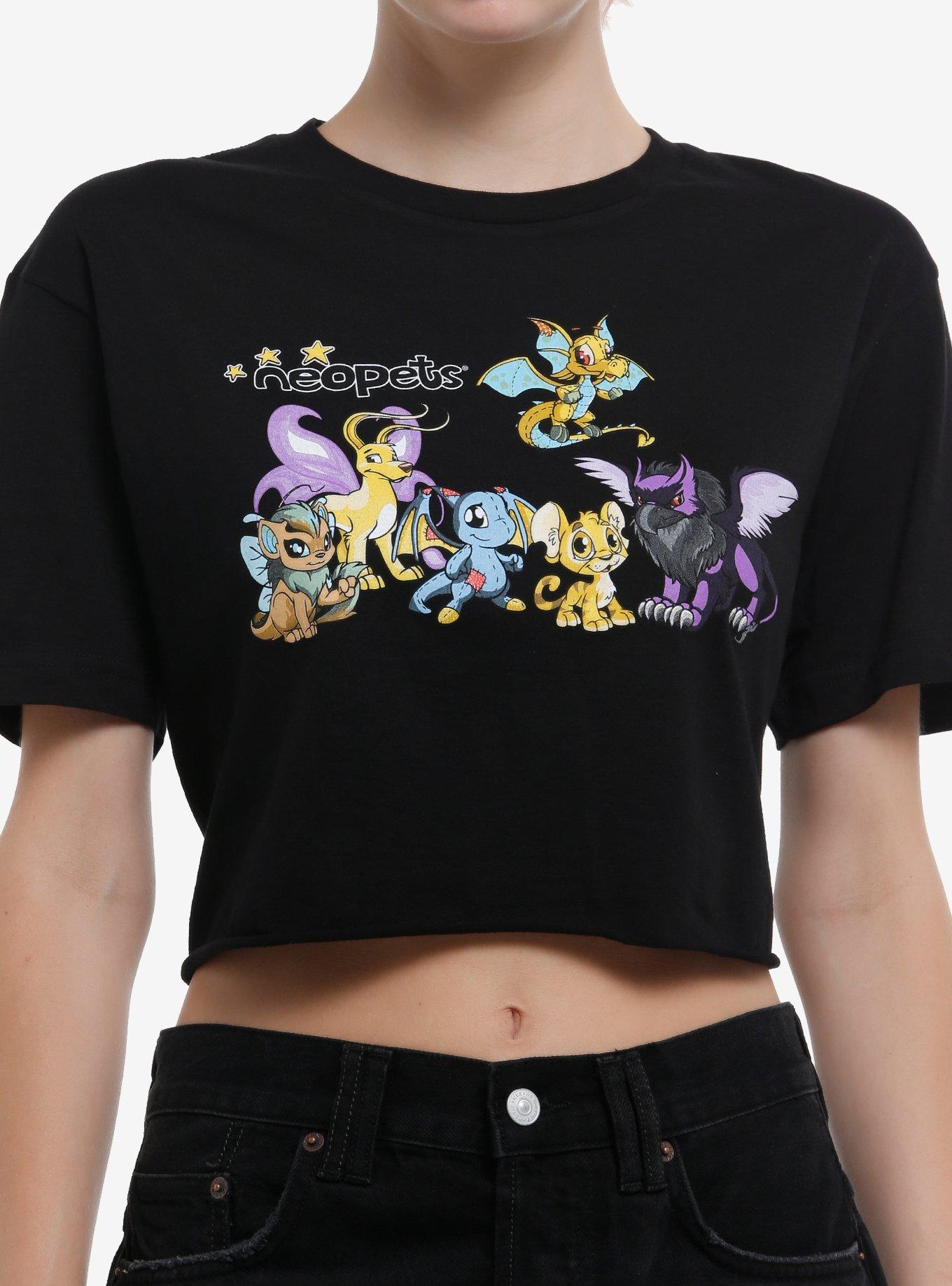 Neopets Group Girls Crop T-Shirt | Trending Graphic Tee For Fans