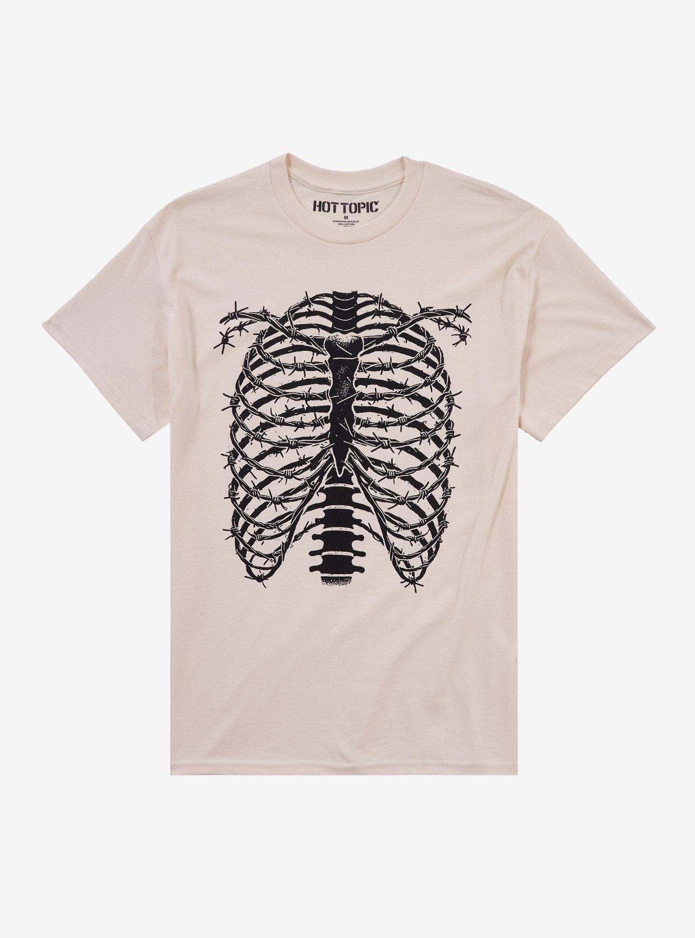 Barbed Wire Rib Cage T-Shirt | Trending Graphic Tee For Fans