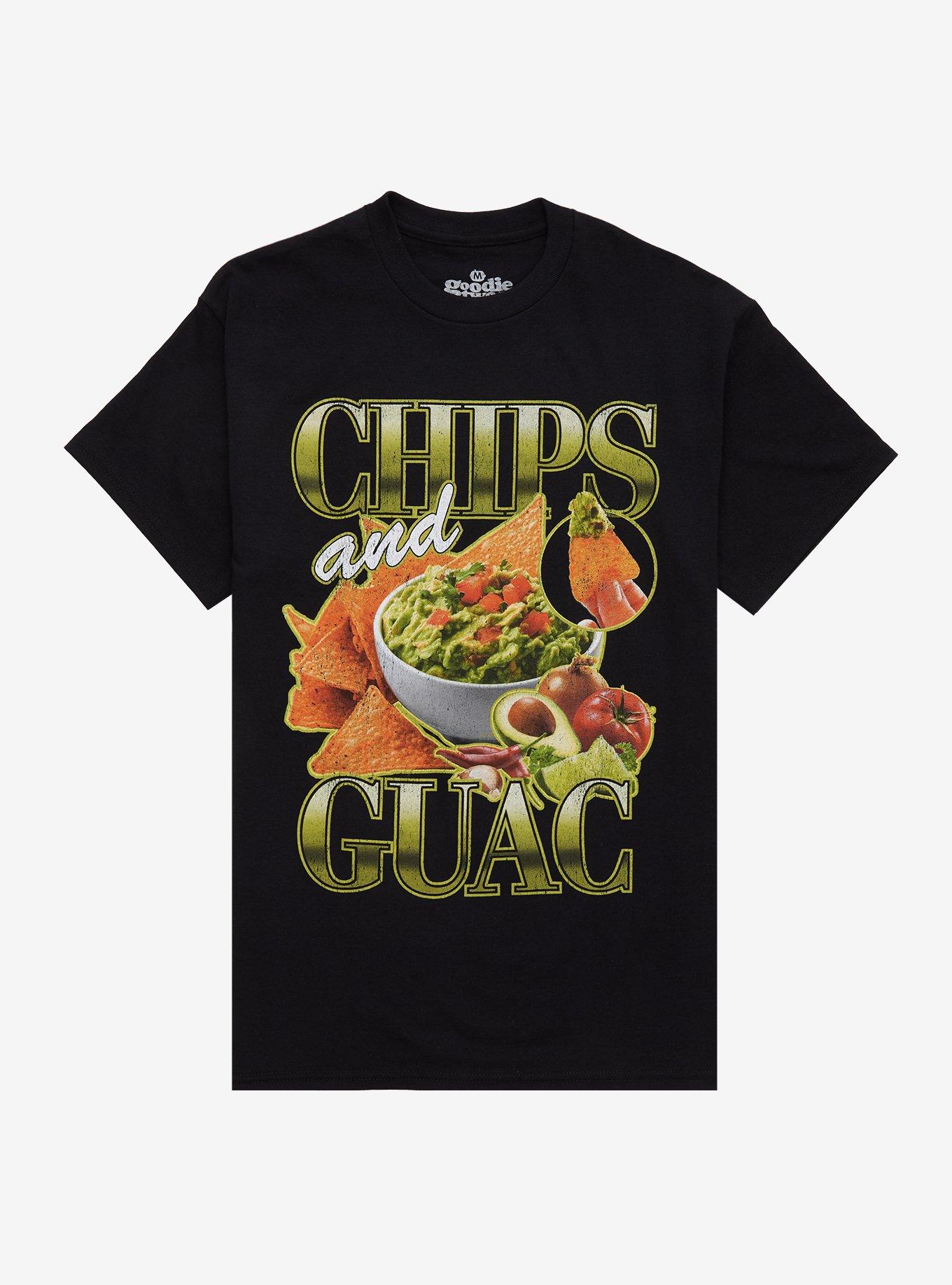 Chips And Guac By Goodie Two Sleeves T-Shirt | Trending Graphic Tee For Fans