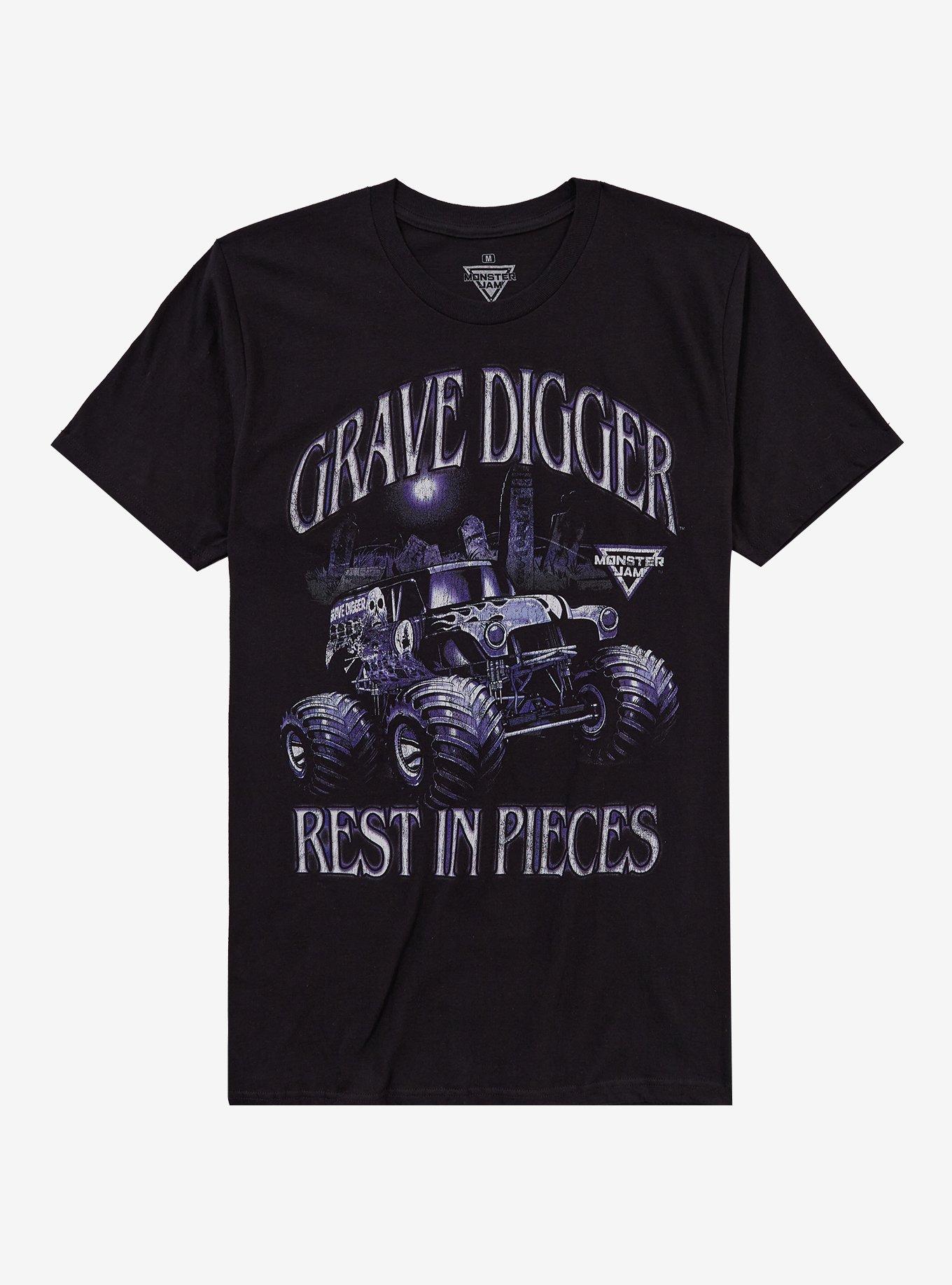 Grave Digger Rest In Pieces T-Shirt | Trending Graphic Tee For Fans