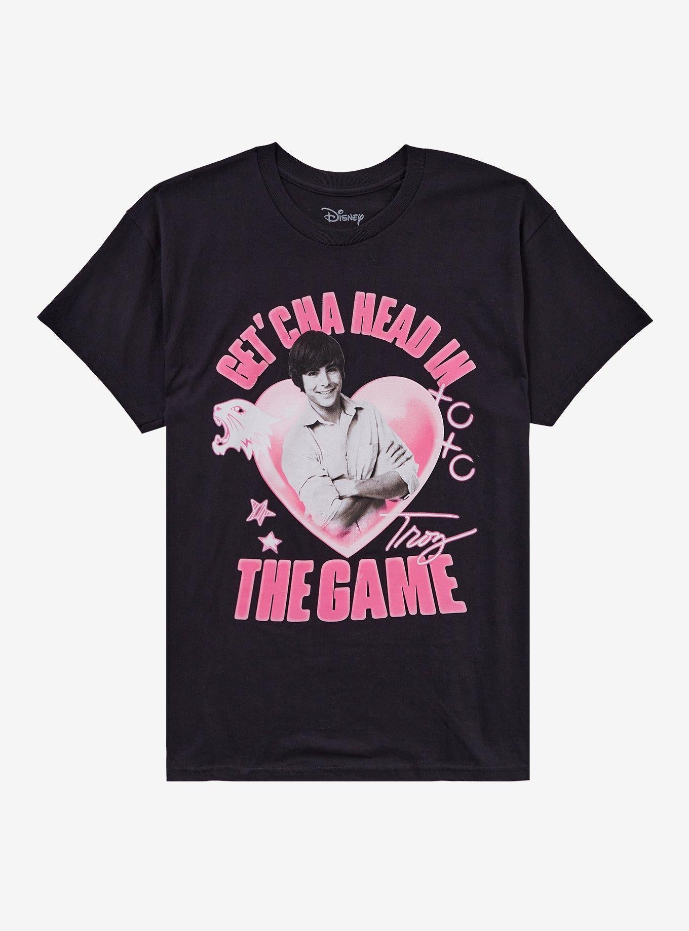 Disney High School Musical Troy Heart Girls T-Shirt | Trending Graphic Tee For Fans