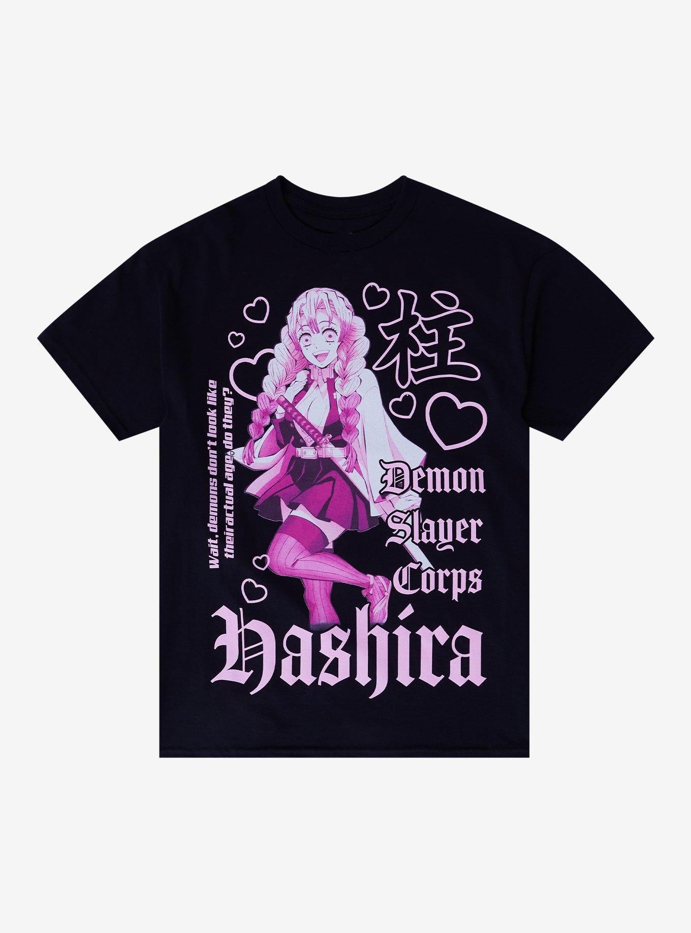 Demon Slayer Kimetsu No Yaiba Mitsuri Kanroji Pink Girls T-Shirt | Trending Graphic Tee For Fans