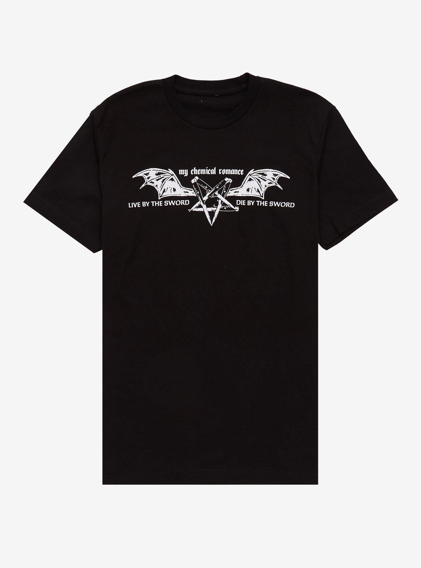 My Chemical Romance Live By The Sword Bat T-Shirt | Trending Graphic Tee For Fans