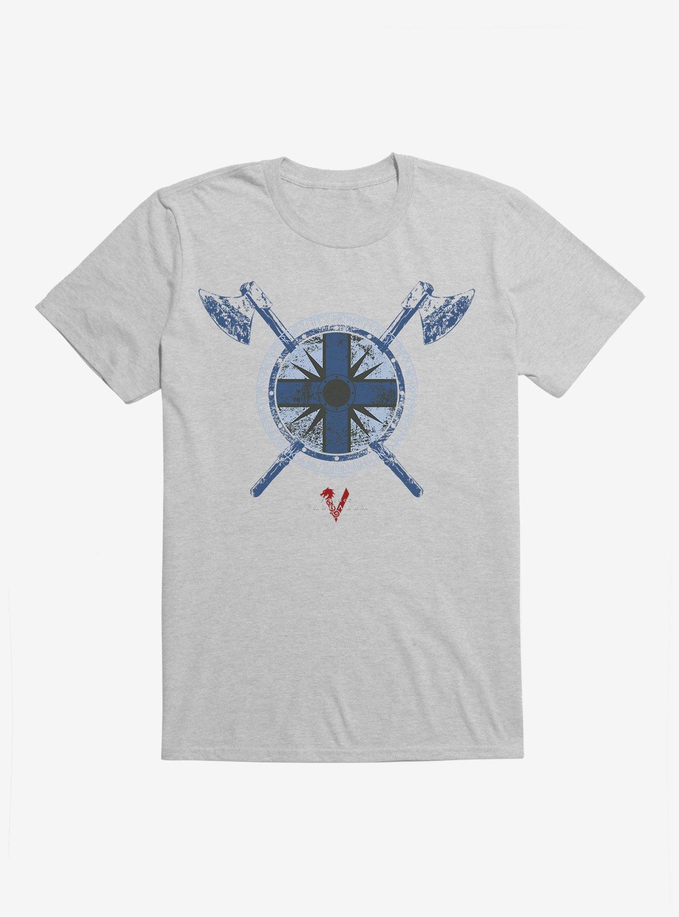 Vikings Valhalla Canute Shield Symbol T-Shirt | Trending Graphic Tee For Fans