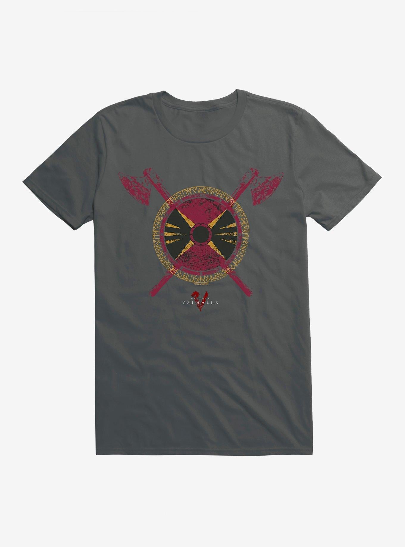 Vikings Valhalla Haakon Shield Symbol T-Shirt | Trending Graphic Tee For Fans