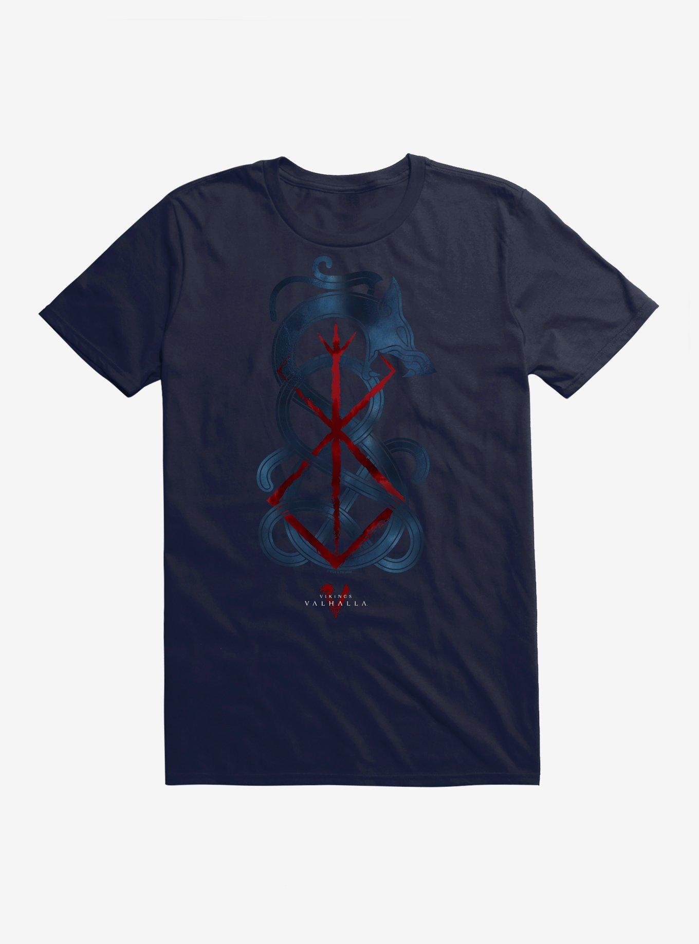 Vikings Valhalla Snarling Wolf T-Shirt | Trending Graphic Tee For Fans