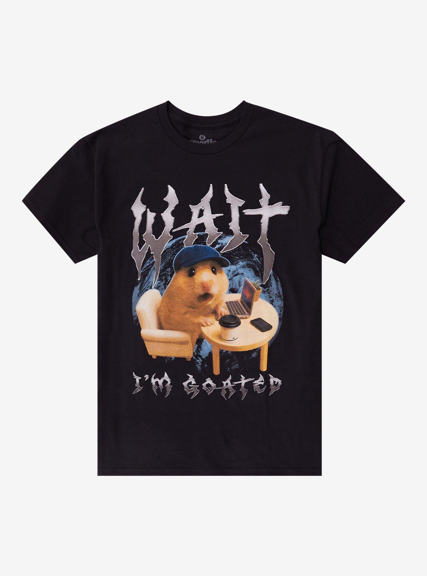 Goated Hamster By Goodie Two Sleeves T-Shirt | Trending Graphic Tee For Fans