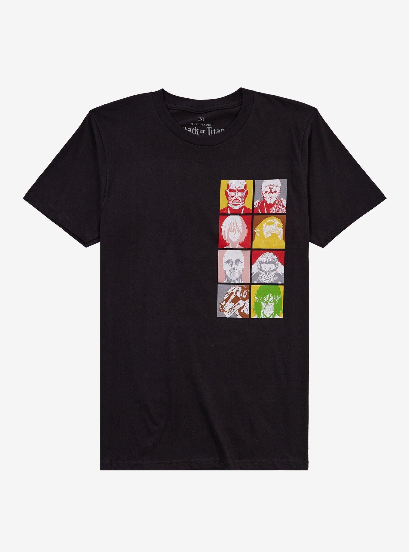 Attack On Titan Titan Powers Double-Sided T-Shirt | Trending Graphic Tee For Fans