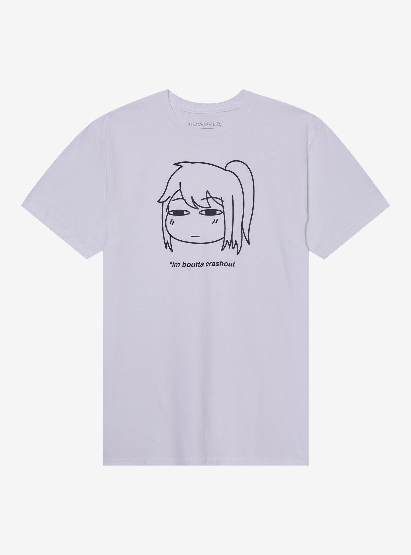 Crash Out Anime Character T-Shirt | Trending Graphic Tee For Fans