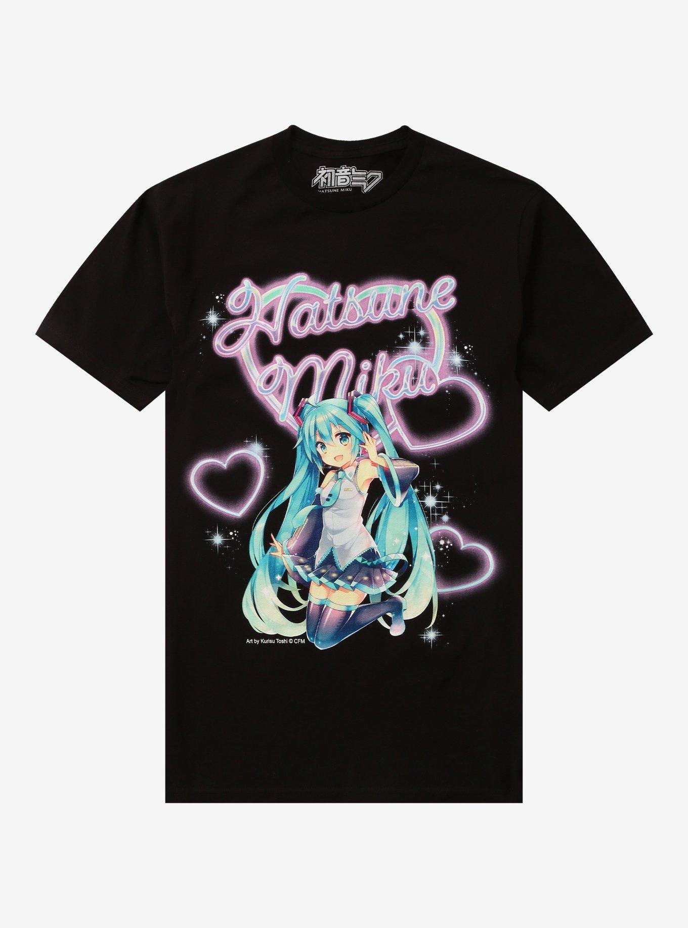 Hatsune Miku Heart Deco T-Shirt | Trending Graphic Tee For Fans