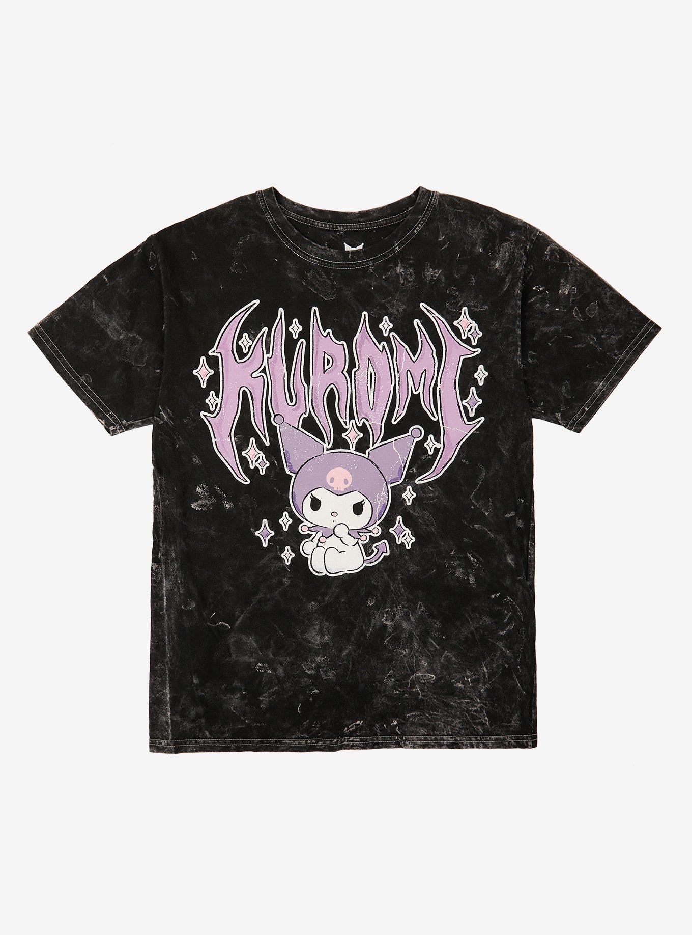Kuromi Metal Dark Wash T-Shirt | Trending Graphic Tee For Fans