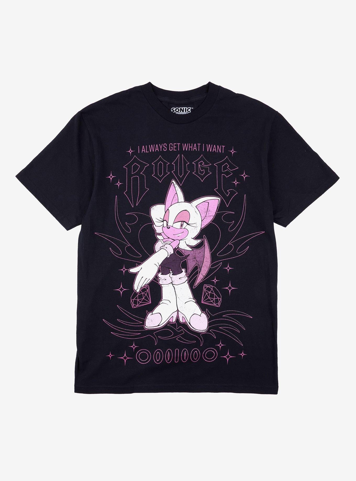 Sonic The Hedgehog Rouge The Bat Get What I Want Girls T-Shirt | Trending Graphic Tee For Fans