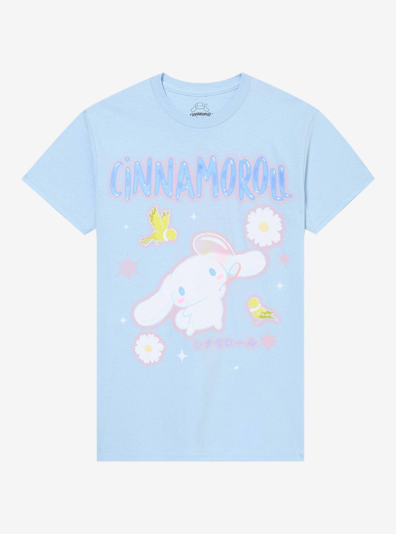 Cinnamoroll Birds & Flowers Girls T-Shirt | Trending Graphic Tee For Fans