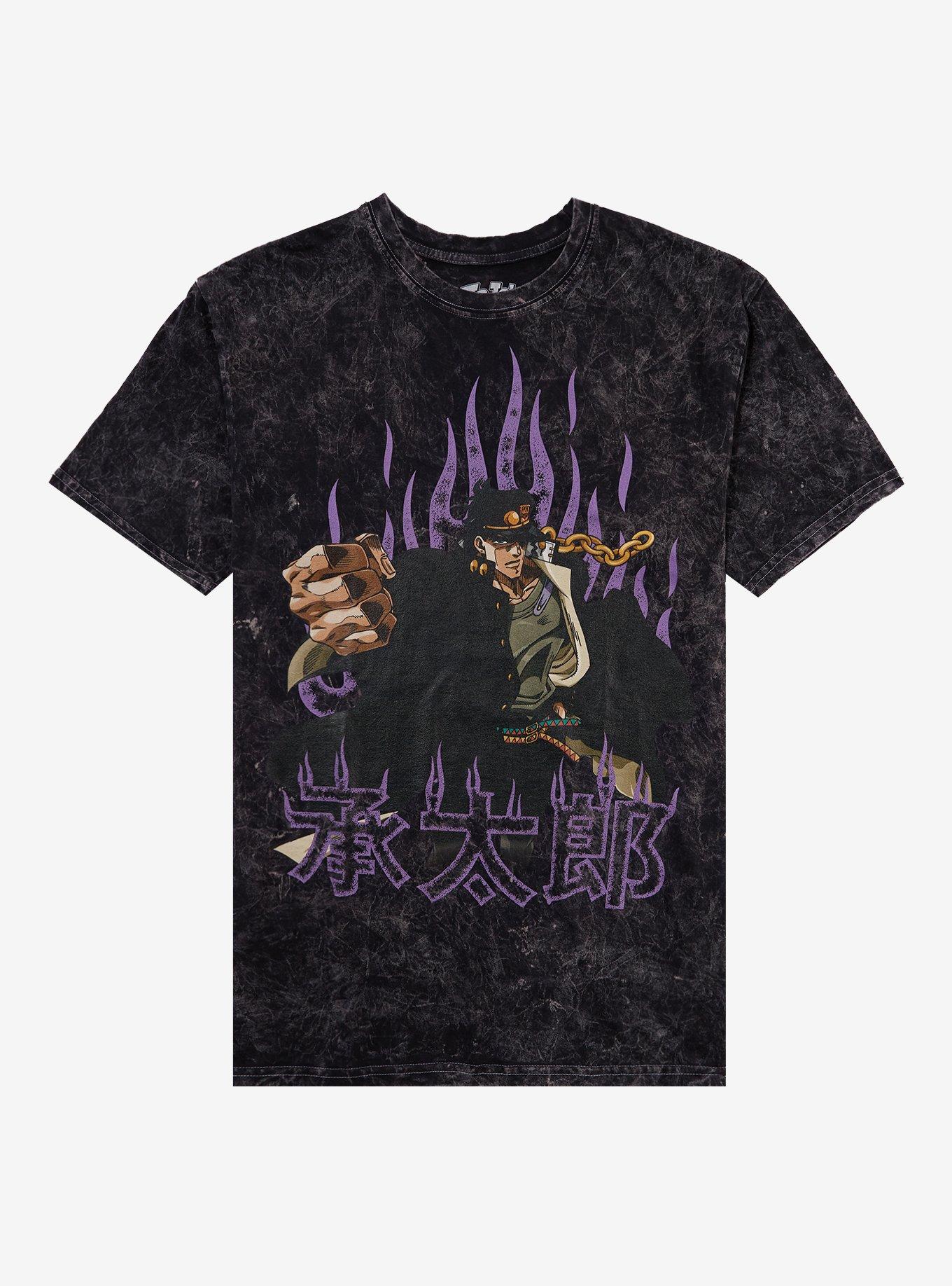 JoJo's Bizarre Adventure Jotaro Dark Wash T-Shirt | Trending Graphic Tee For Fans
