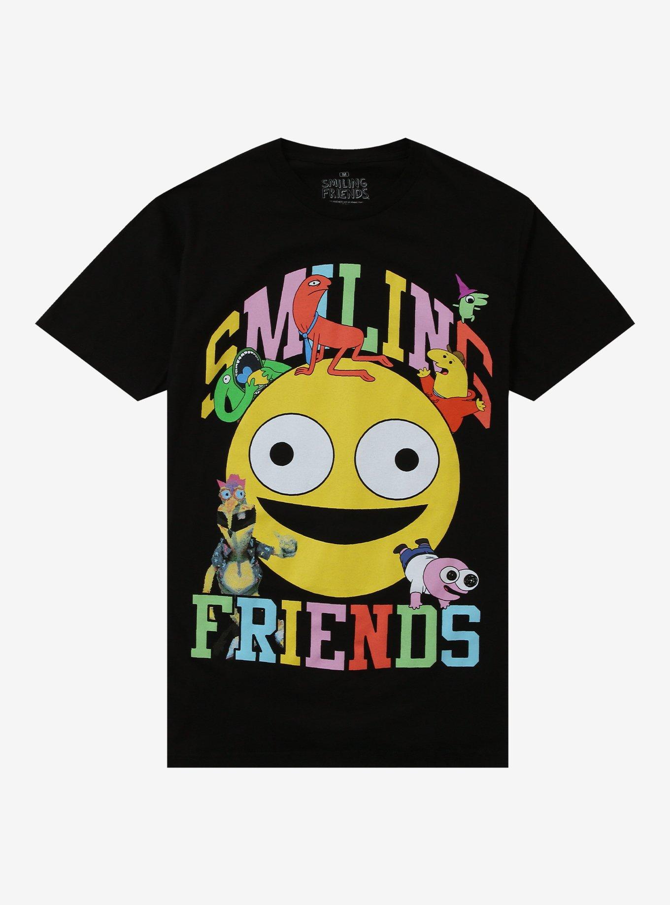Smiling Friends Characters T-Shirt | Trending Graphic Tee For Fans