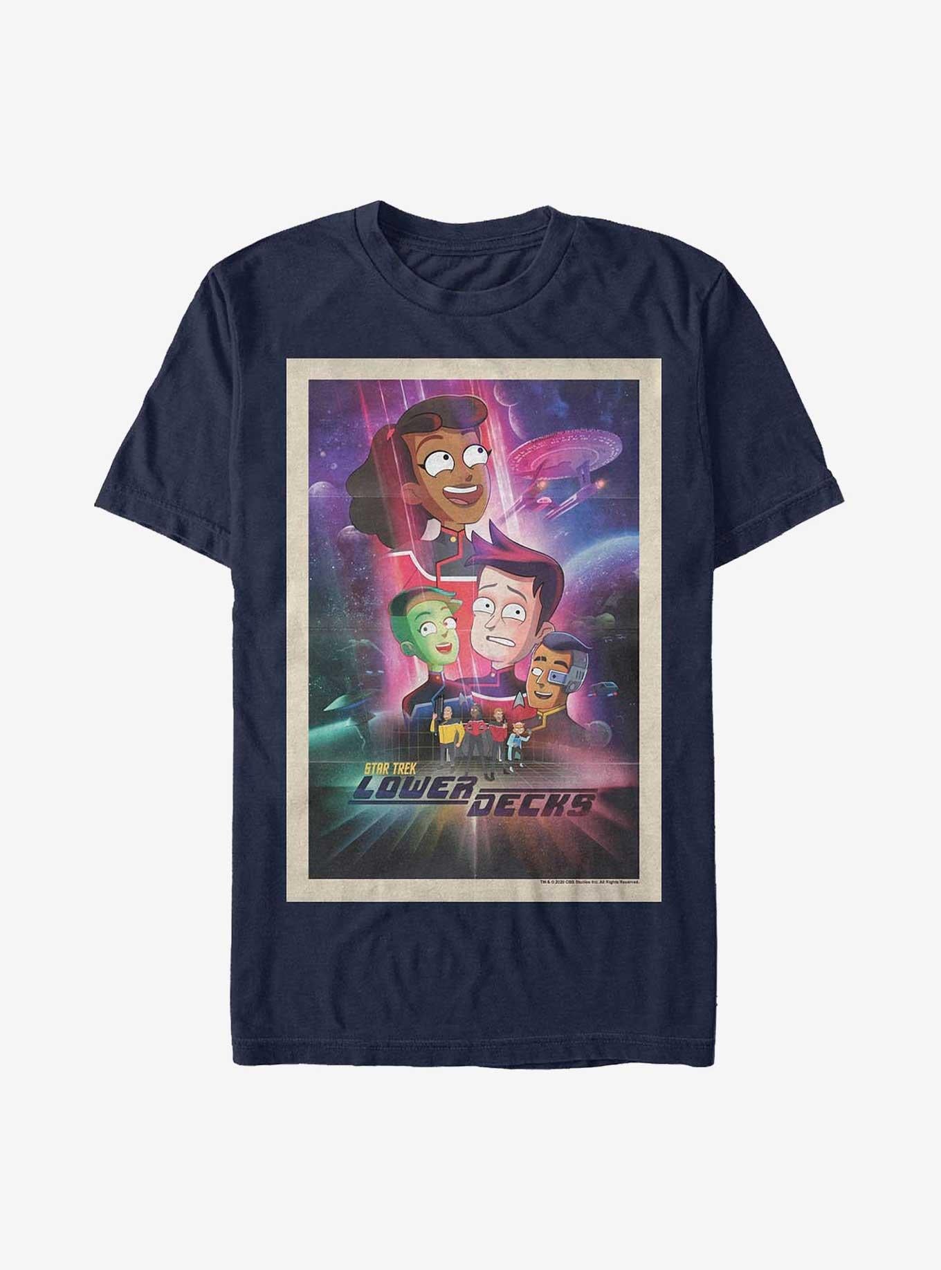Star Trek Lower Deck Poster T-Shirt | Trending Graphic Tee For Fans