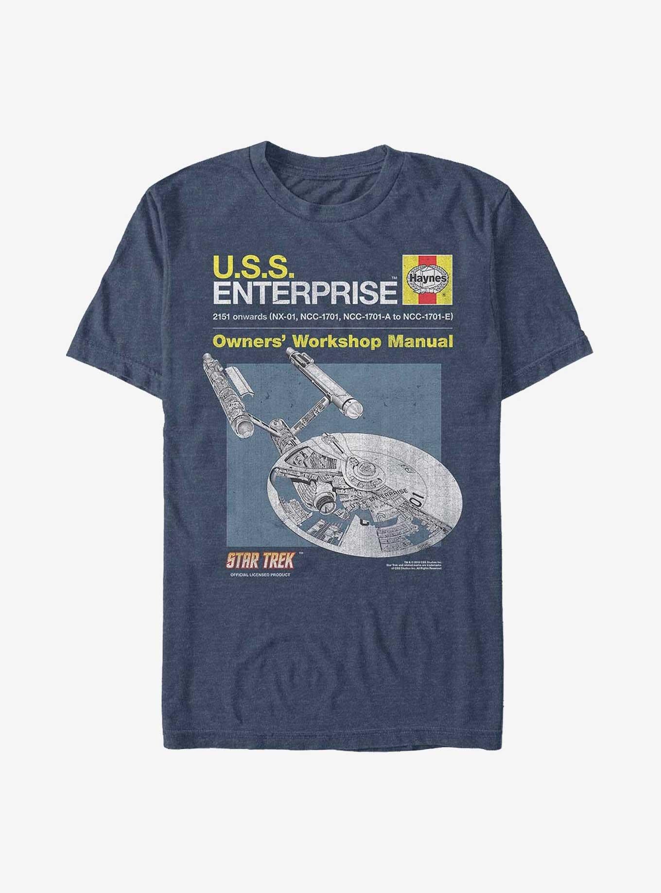 Star Trek Uss Enterprise Manual T-Shirt | Trending Graphic Tee For Fans