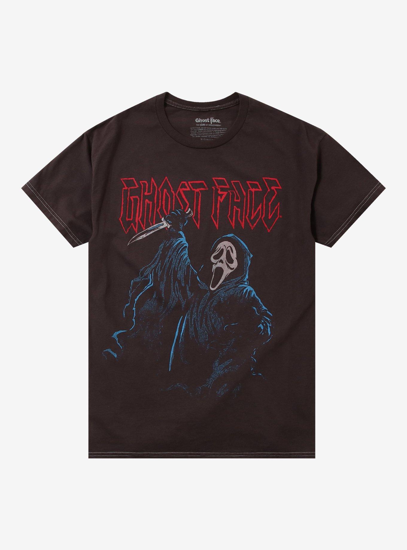 Ghost Face Jumbo Print Metal T-Shirt | Trending Graphic Tee For Fans