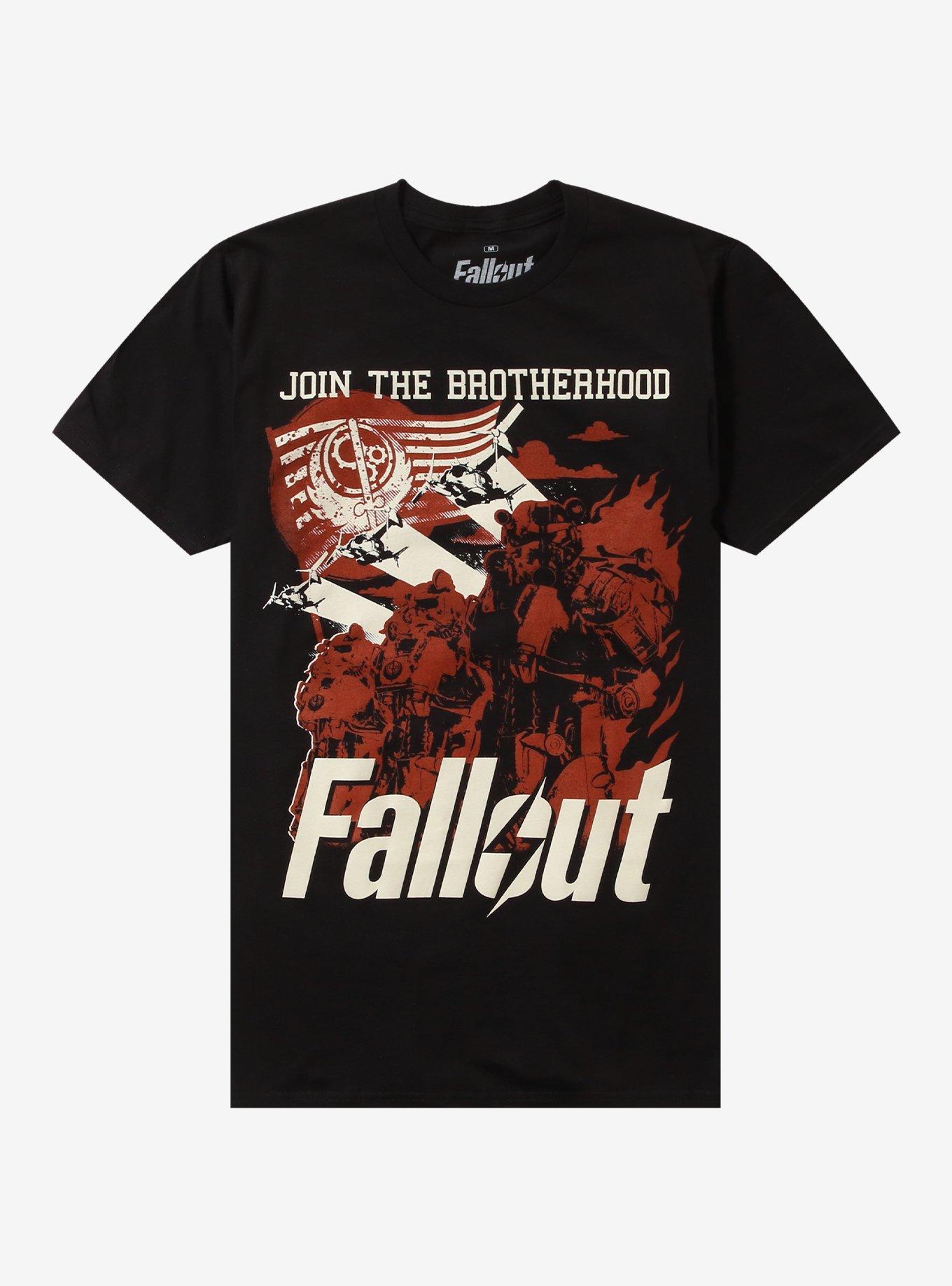 Fallout Join The Brotherhood T-Shirt | Trending Graphic Tee For Fans