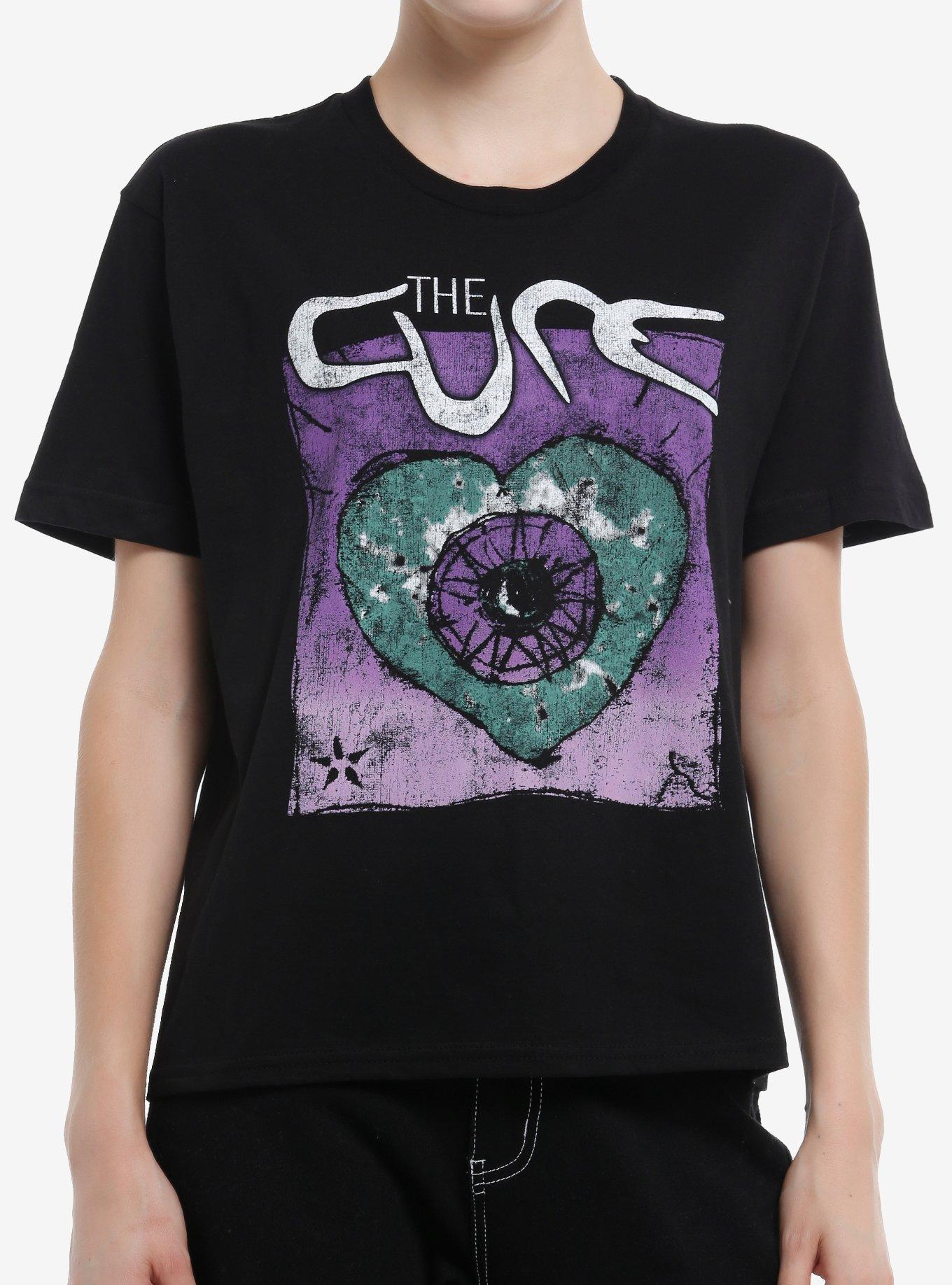 The Cure Heart Eye Crop T-Shirt | Trending Graphic Tee For Fans