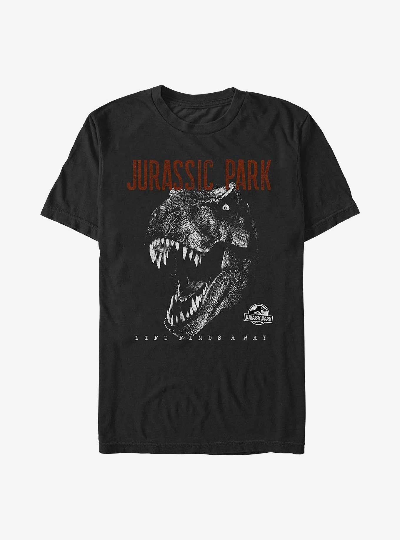 Jurassic Park T-Rex Life Finds A Way Hot Topic Exclusive T-Shirt | Trending Graphic Tee For Fans