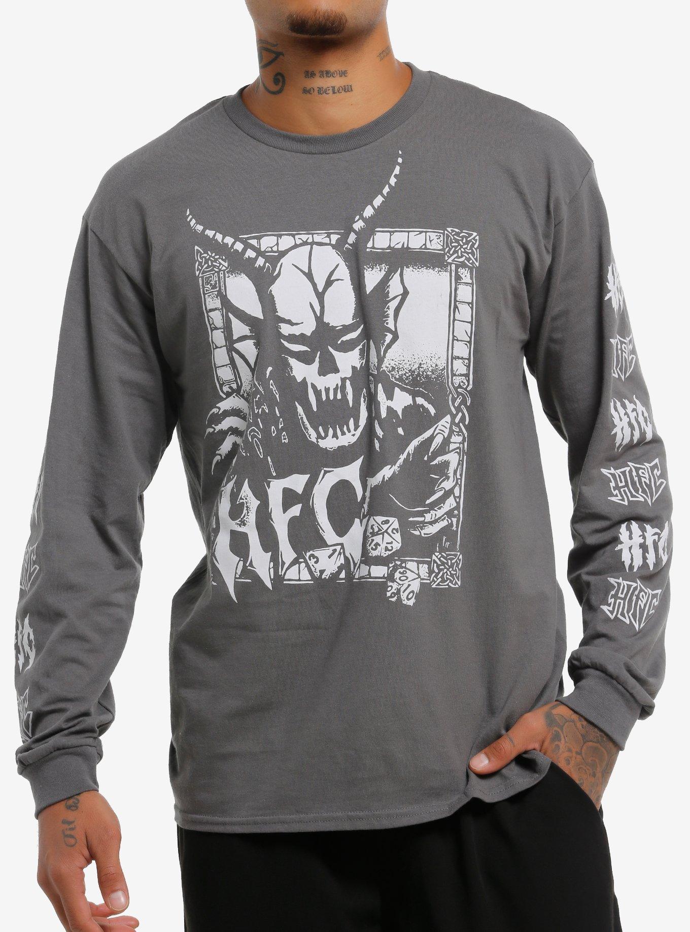 Stranger Things Hellfire Club Demon & Dice Long-Sleeve T-Shirt | Trending Graphic Tee For Fans