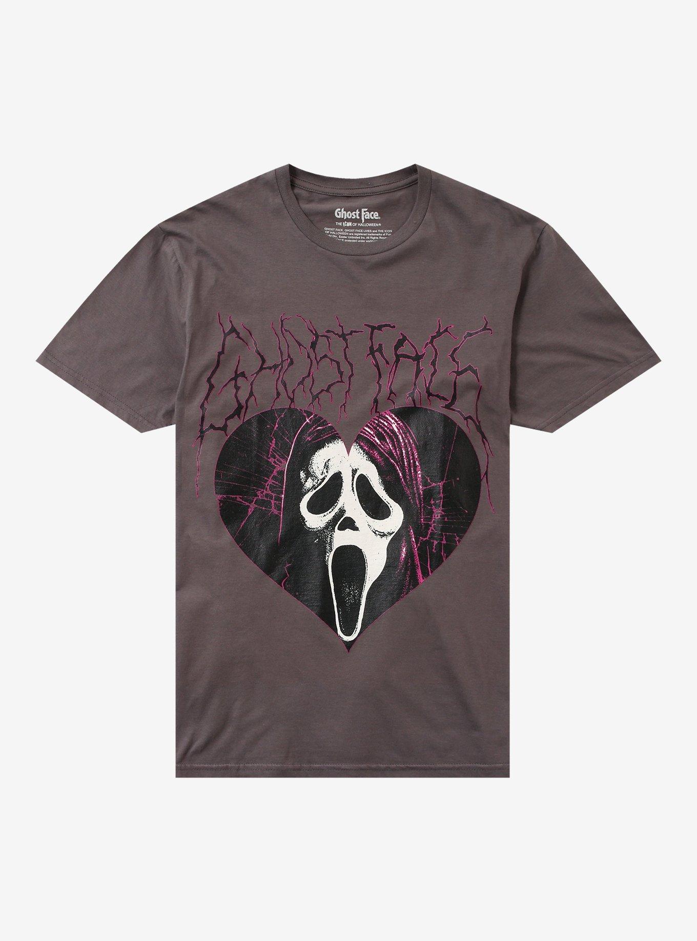 Ghost Face Heart Electric Girls T-Shirt | Trending Graphic Tee For Fans
