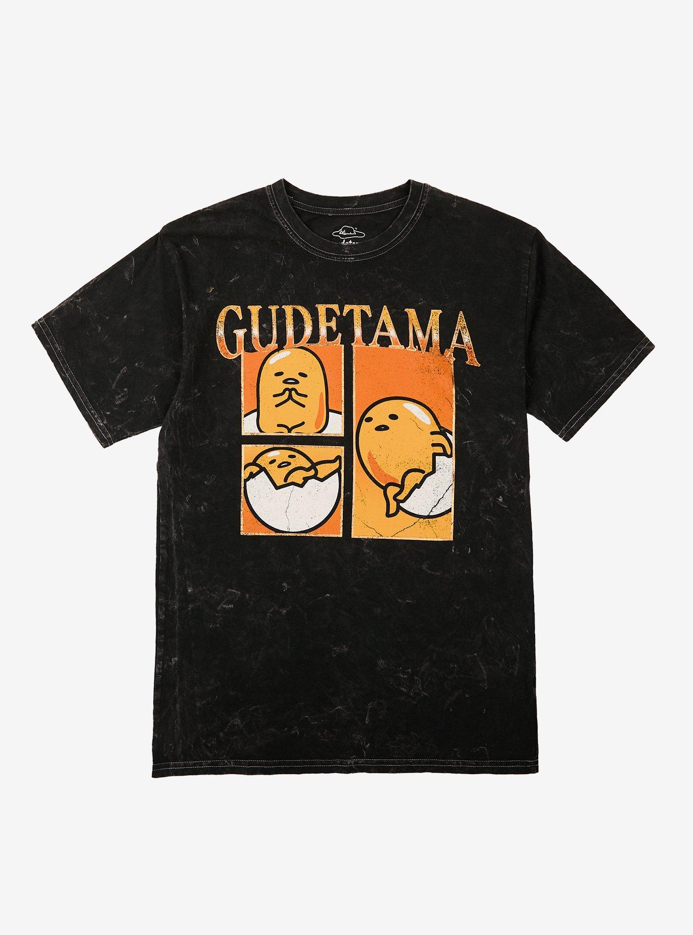 Gudetama Panel Collage Dark Wash T-Shirt | Trending Graphic Tee For Fans