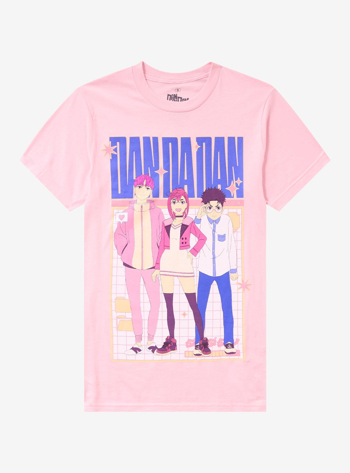 Dandadan Trio Pink T-Shirt | Trending Graphic Tee For Fans