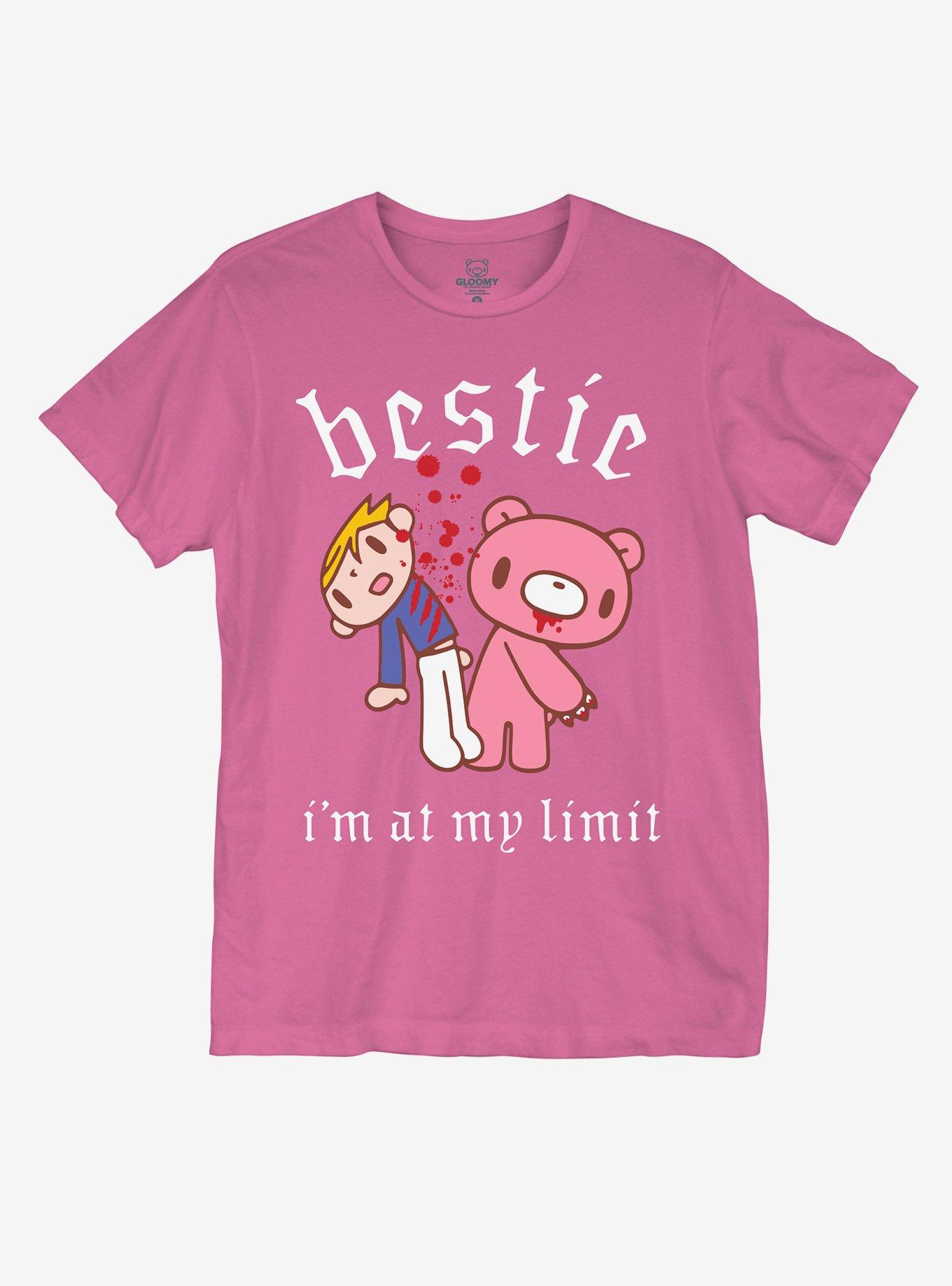 Gloomy Bear Bestie I'm At My Limit Girls T-Shirt | Trending Graphic Tee For Fans