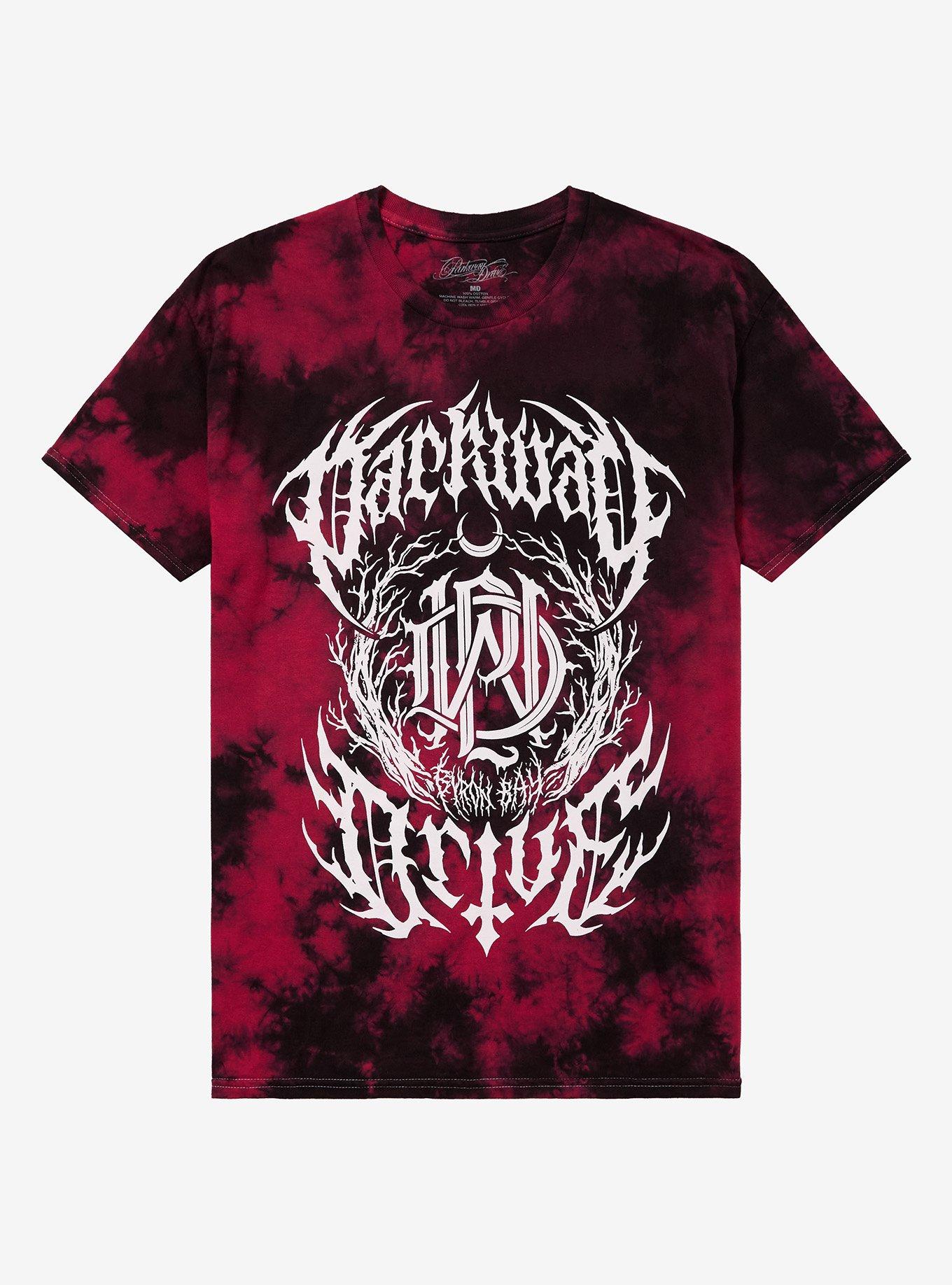 Parkway Drive Crest Red & Black Cloud Wash T-Shirt | Trending Graphic Tee For Fans