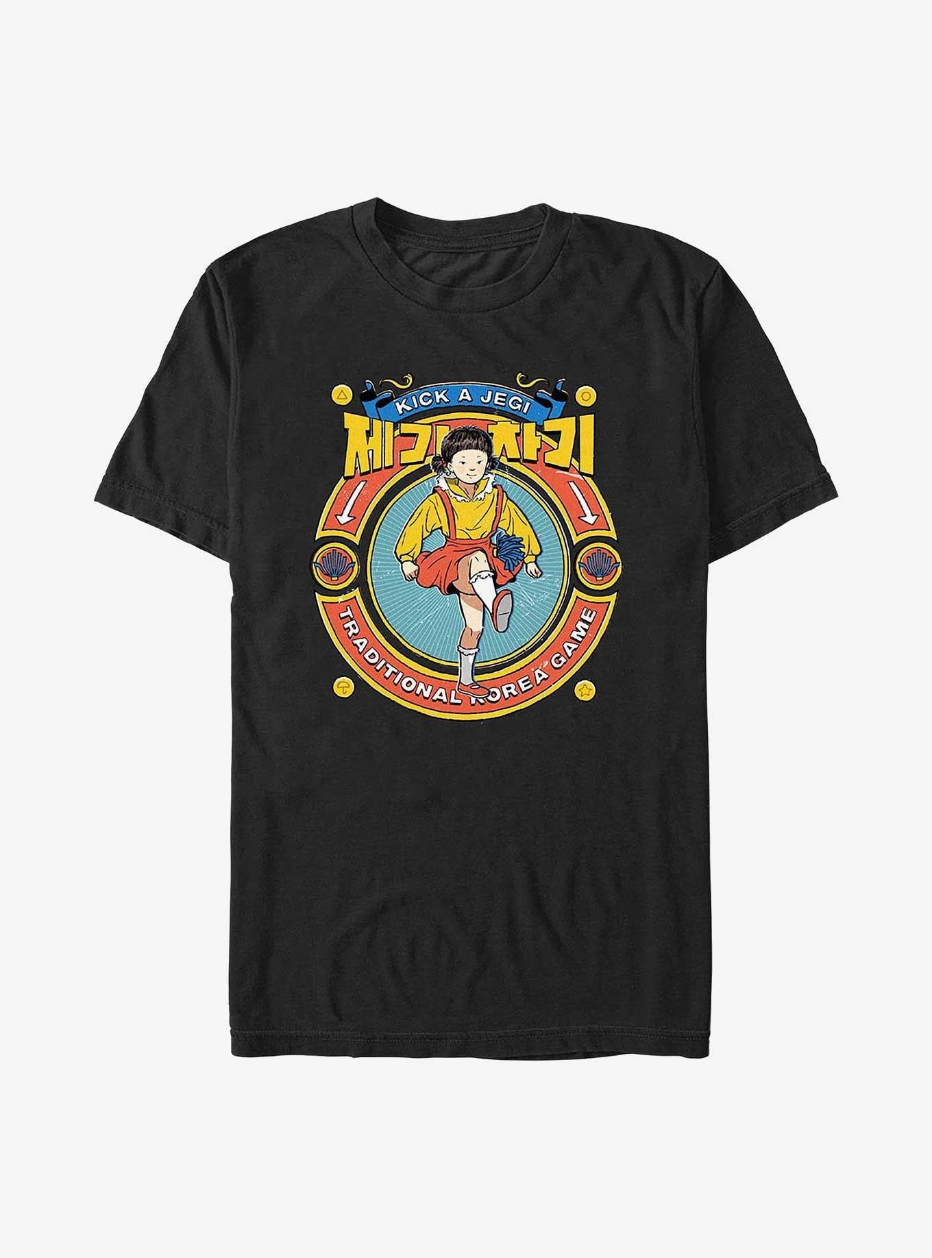 Squid Game Girl Kick A Jegi T-Shirt | Trending Graphic Tee For Fans