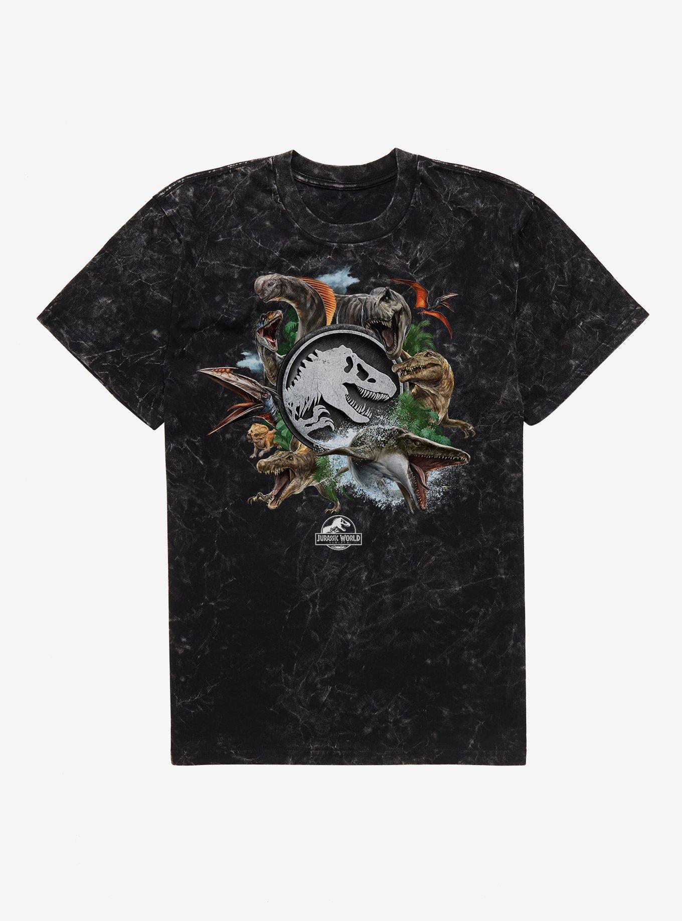 Jurassic World Rebirth Dinosaurs Mineral Wash T-Shirt | Trending Graphic Tee For Fans