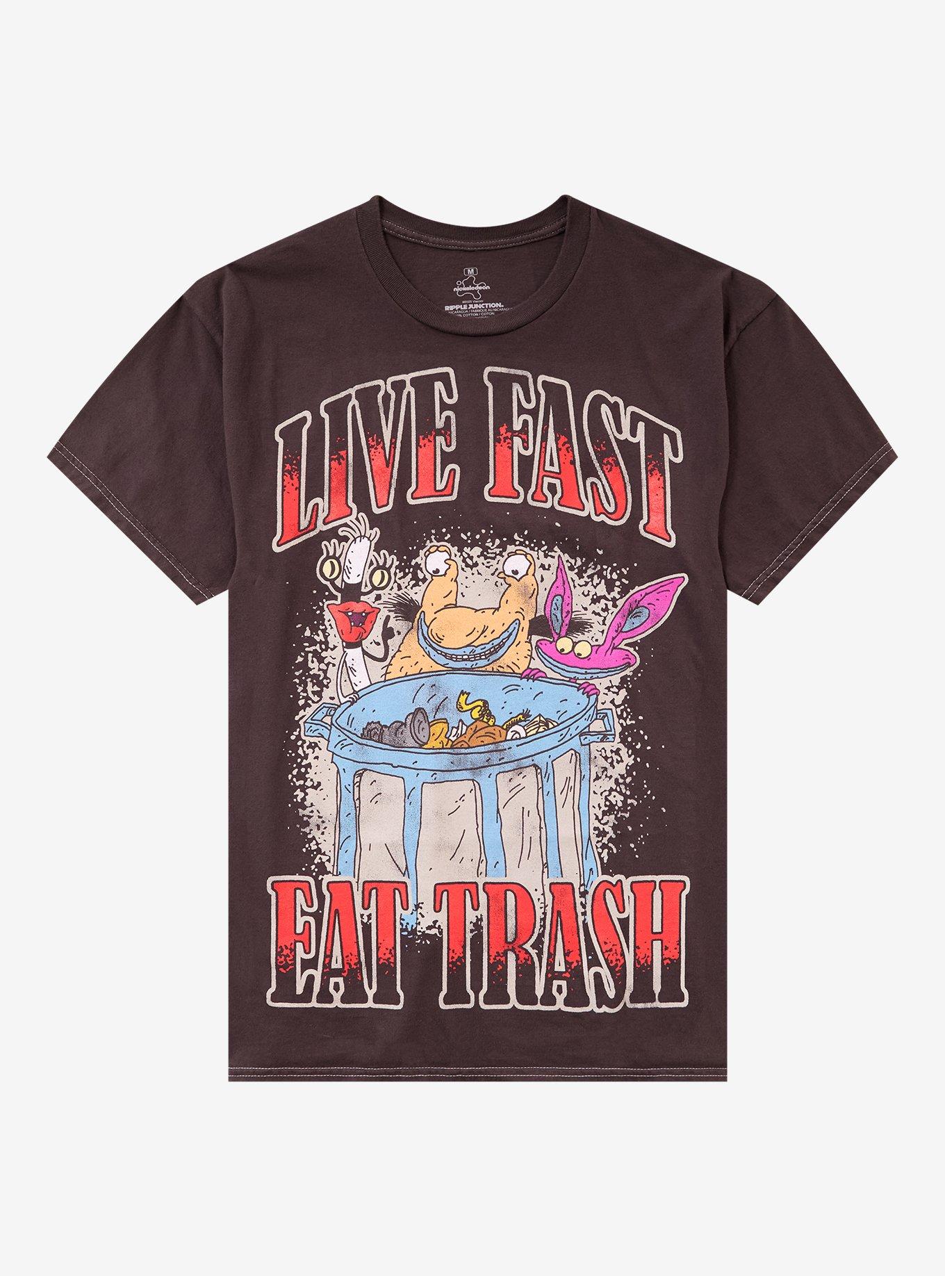 Aaahh!!! Real Monsters Live Fast Eat Trash T-Shirt | Trending Graphic Tee For Fans