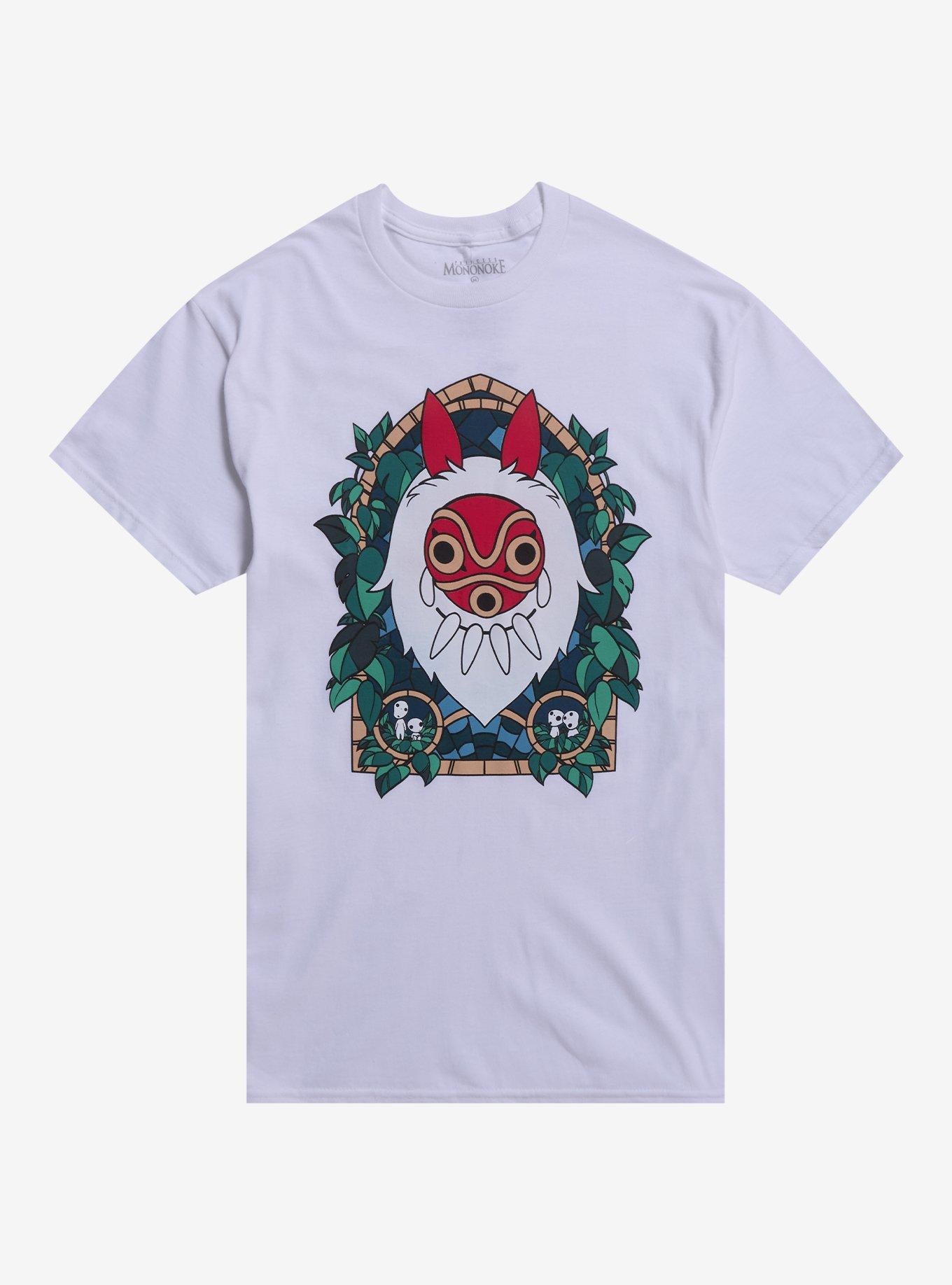 Studio Ghibli Princess Mononoke San Stained Glass T-Shirt | Trending Graphic Tee For Fans