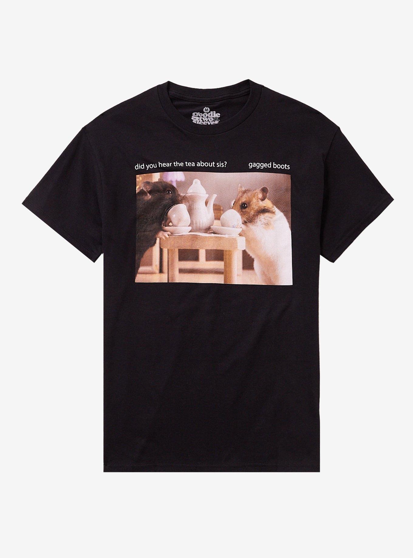 Hamster Tea Boots By Goodie Two Sleeves T-Shirt | Trending Graphic Tee For Fans