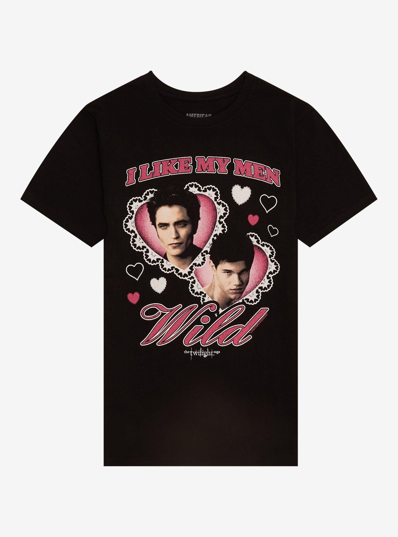 The Twilight Saga Edward & Jacob Hearts T-Shirt | Trending Graphic Tee For Fans