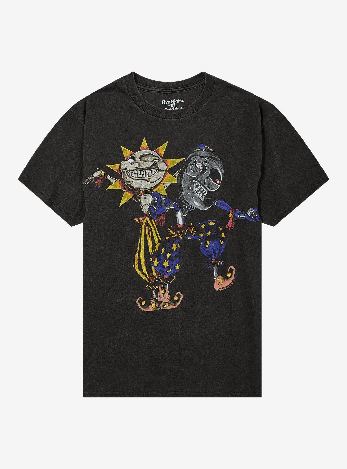 Five Nights at Freddy's Sun & Moon Duo T-Shirt | Trending Graphic Tee For Fans