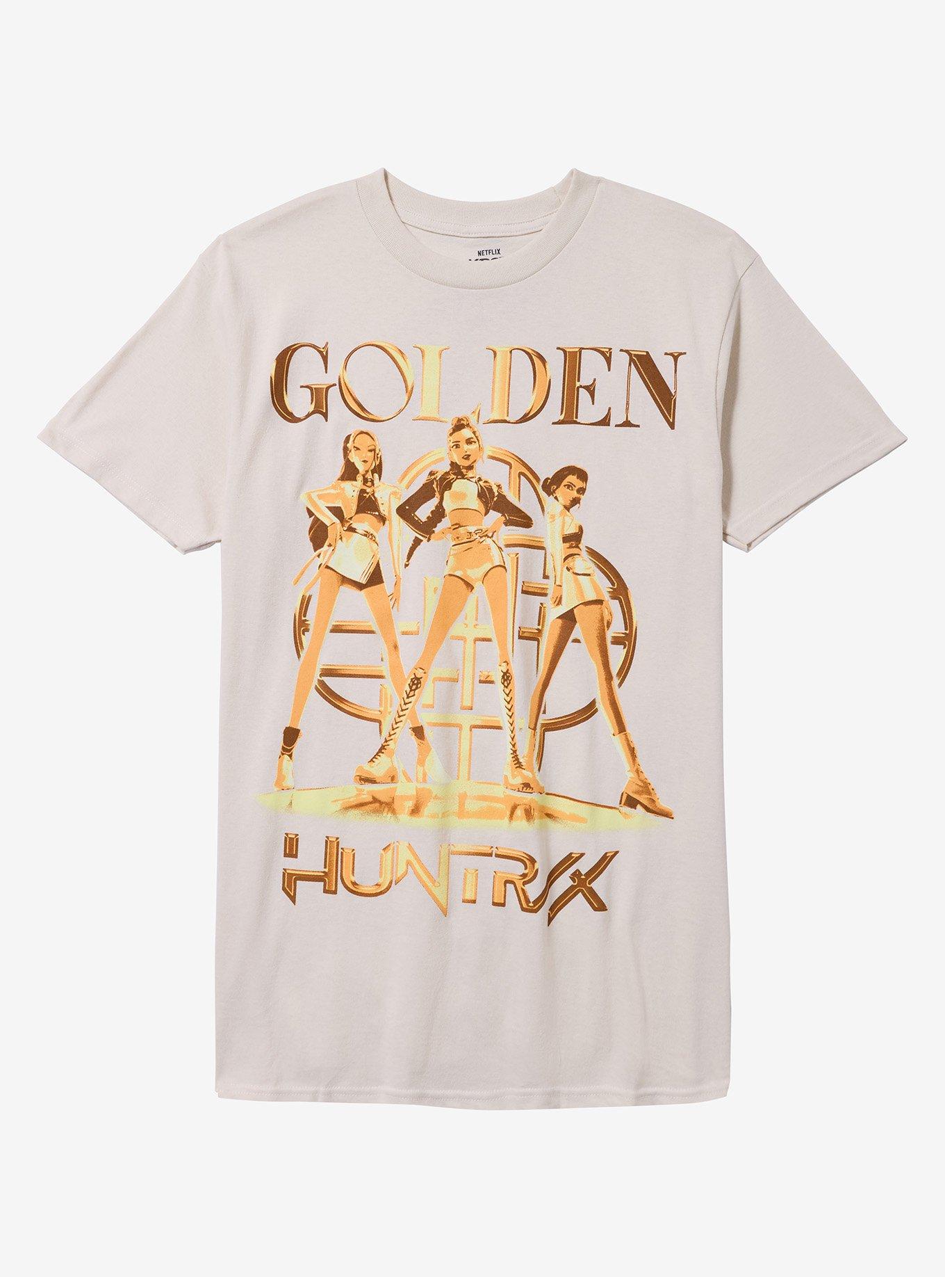 KPop Demon Hunters Huntrix Golden Tour T-Shirt | Trending Graphic Tee For Fans