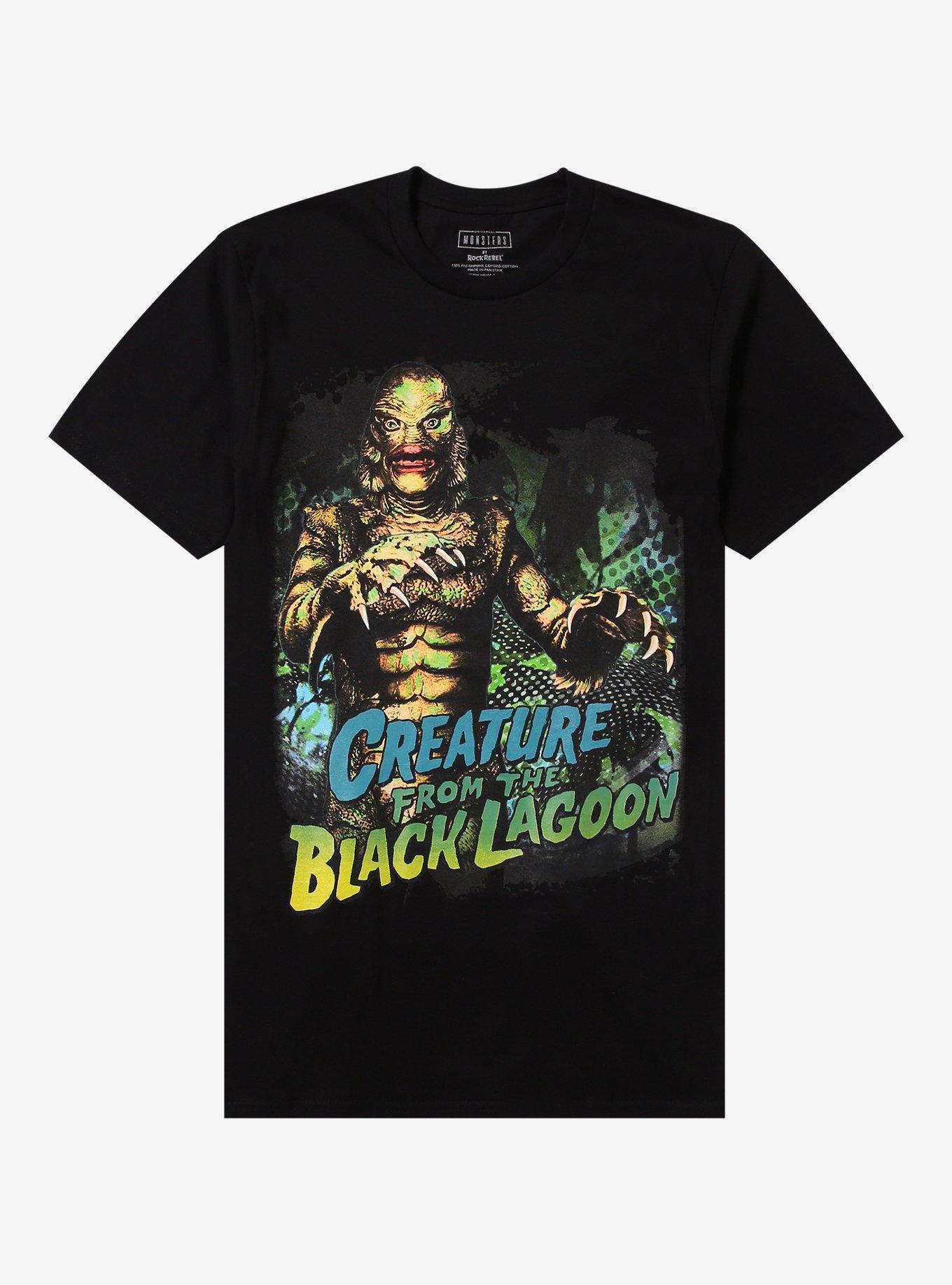 Universal Monsters Creature From The Black Lagoon Portrait T-Shirt | Trending Graphic Tee For Fans