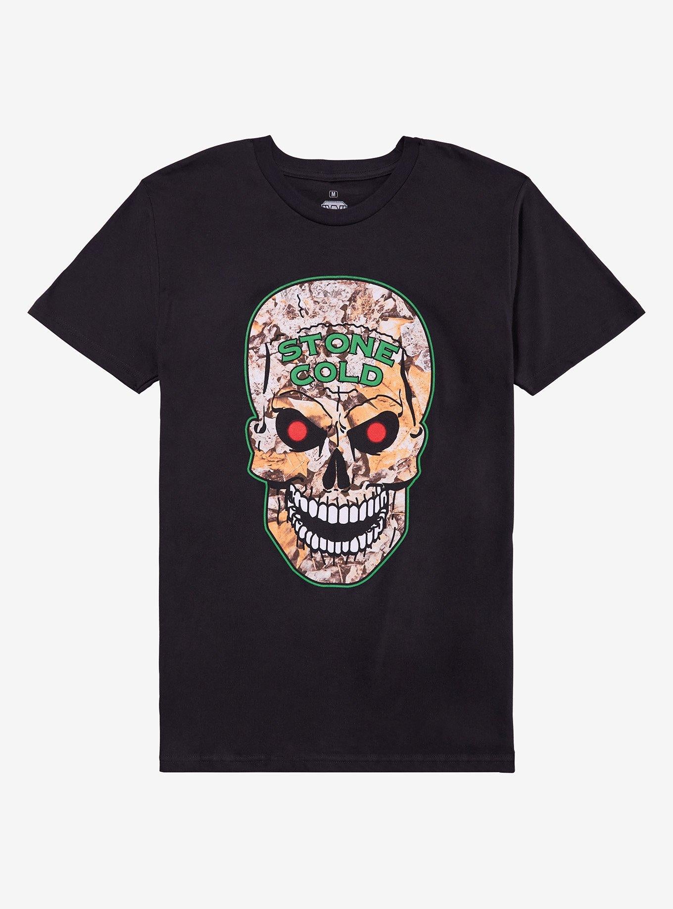 WWE Stone Cold Steve Austin Camo Skull T-Shirt | Trending Graphic Tee For Fans