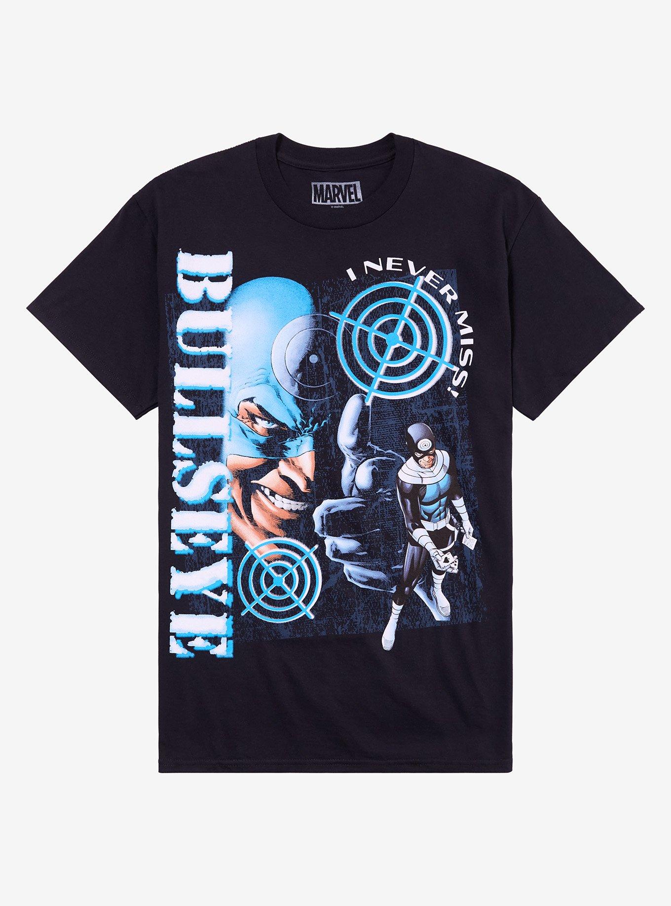 Marvel Daredevil Bullseye Collage T-Shirt | Trending Graphic Tee For Fans